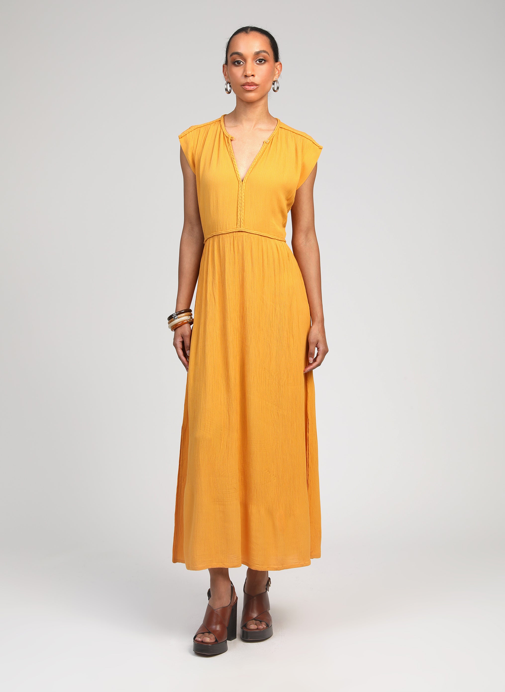 ROBE LONGUE OWESTINA soleil