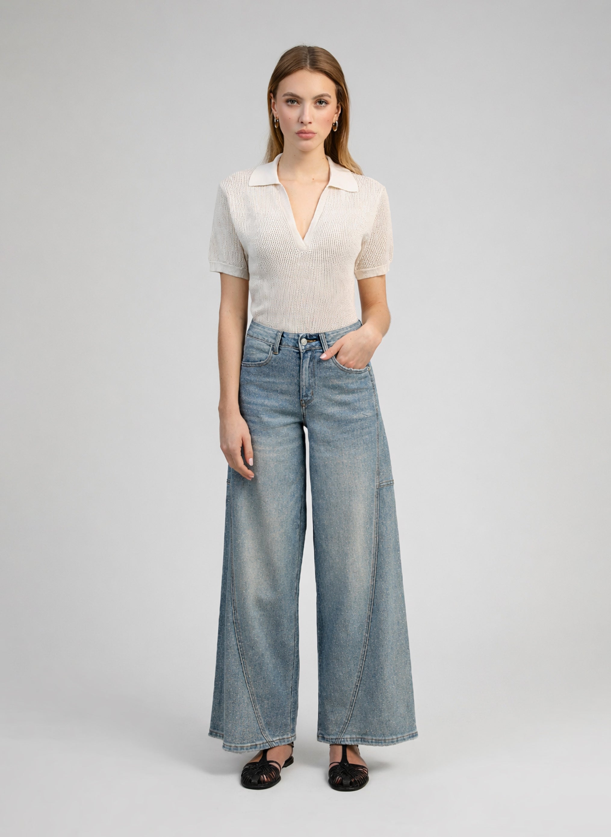 PANTALON PALIDE bleu