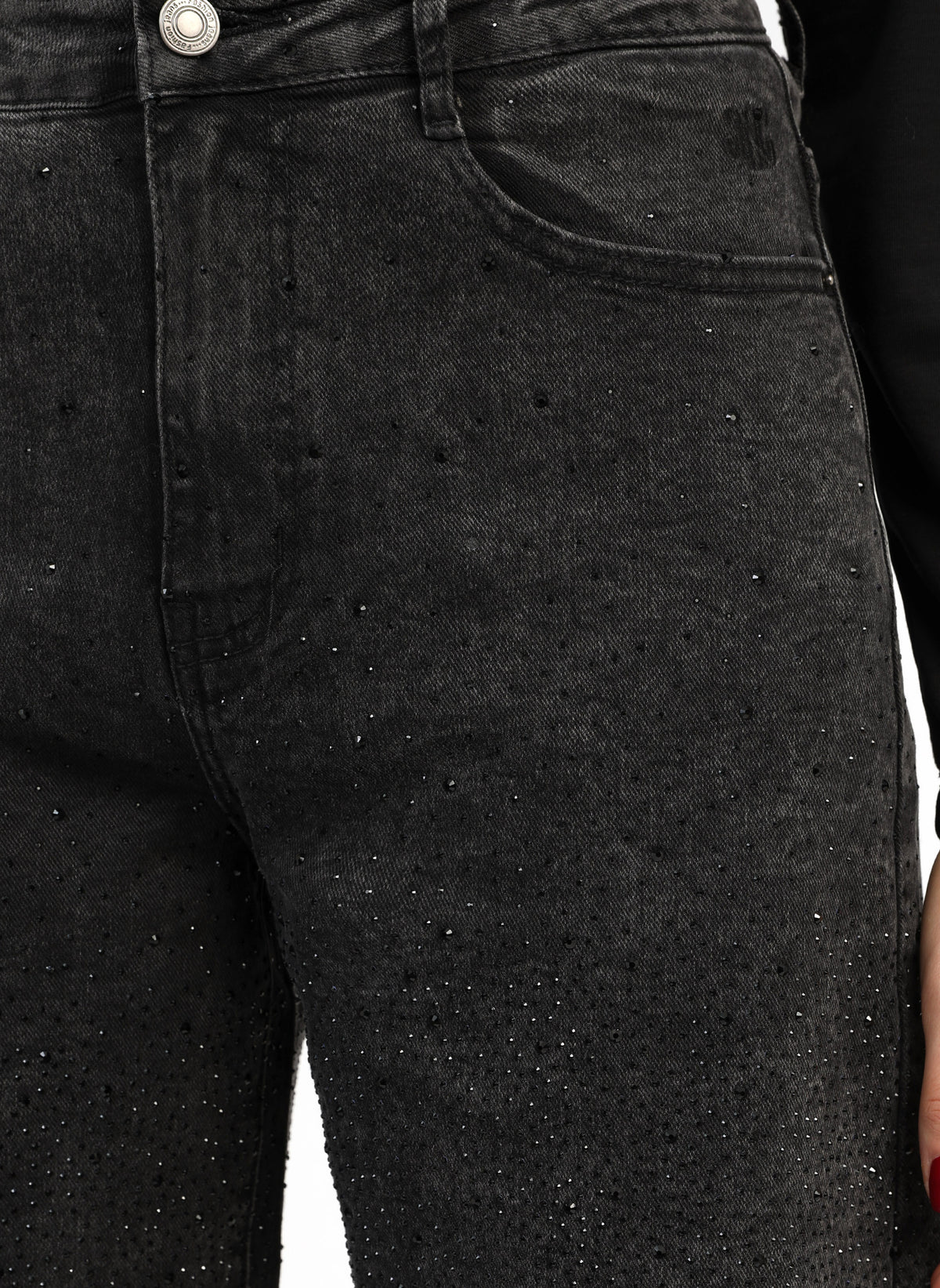PALONE JEAN PANTS, charcoal gray