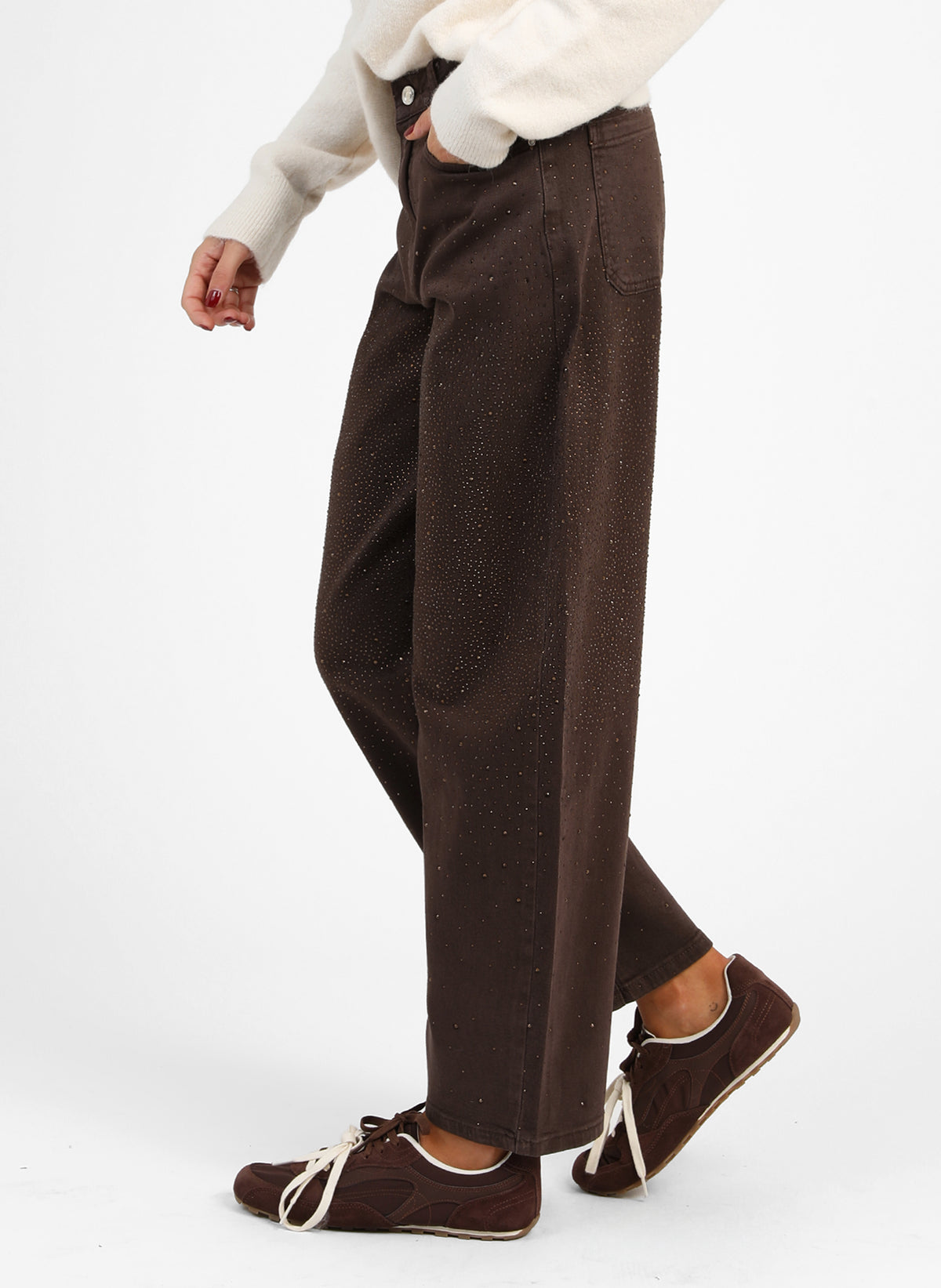 PALONE PANTS, brown