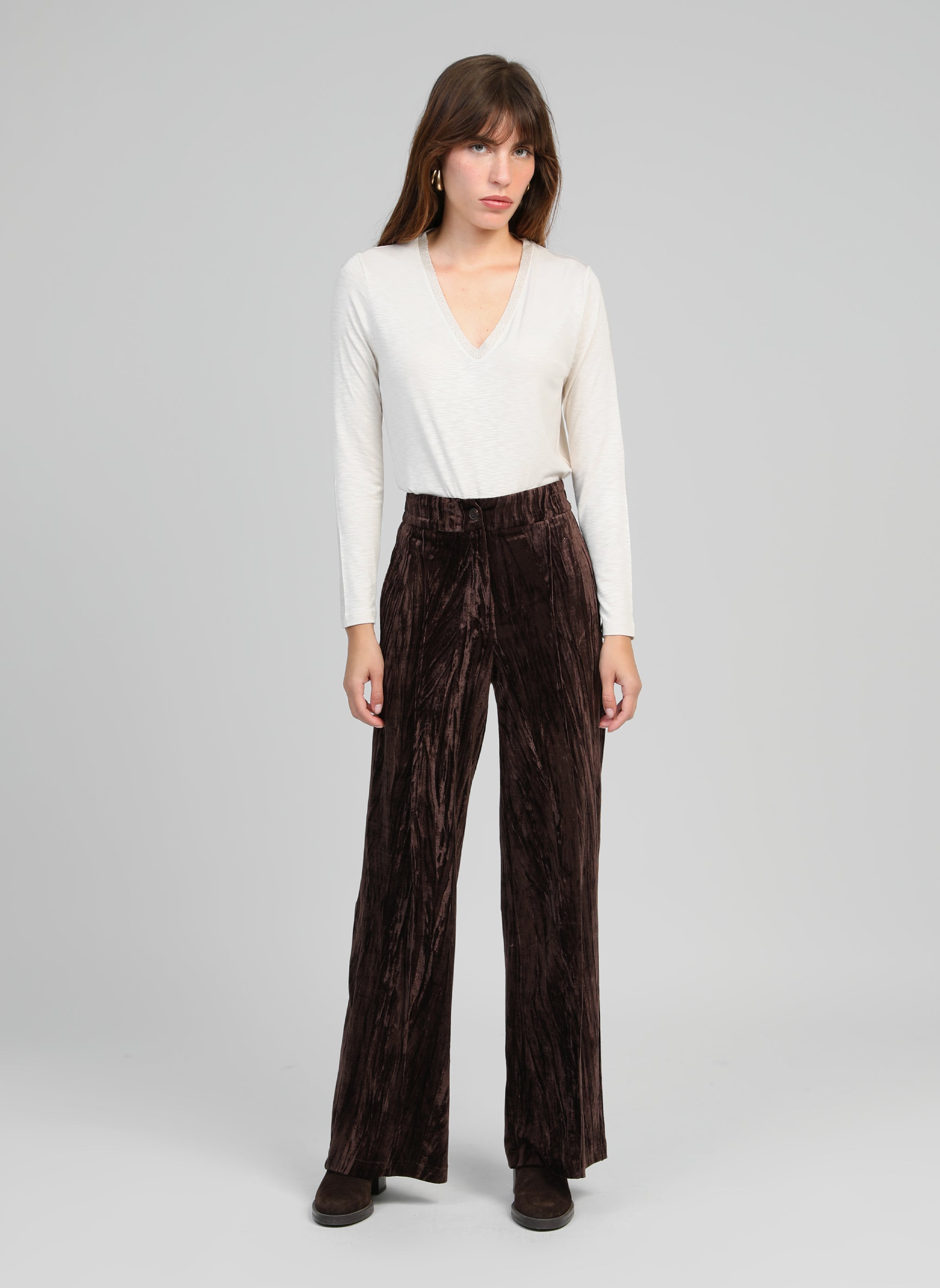 PANTALON PATRILOU chocolat