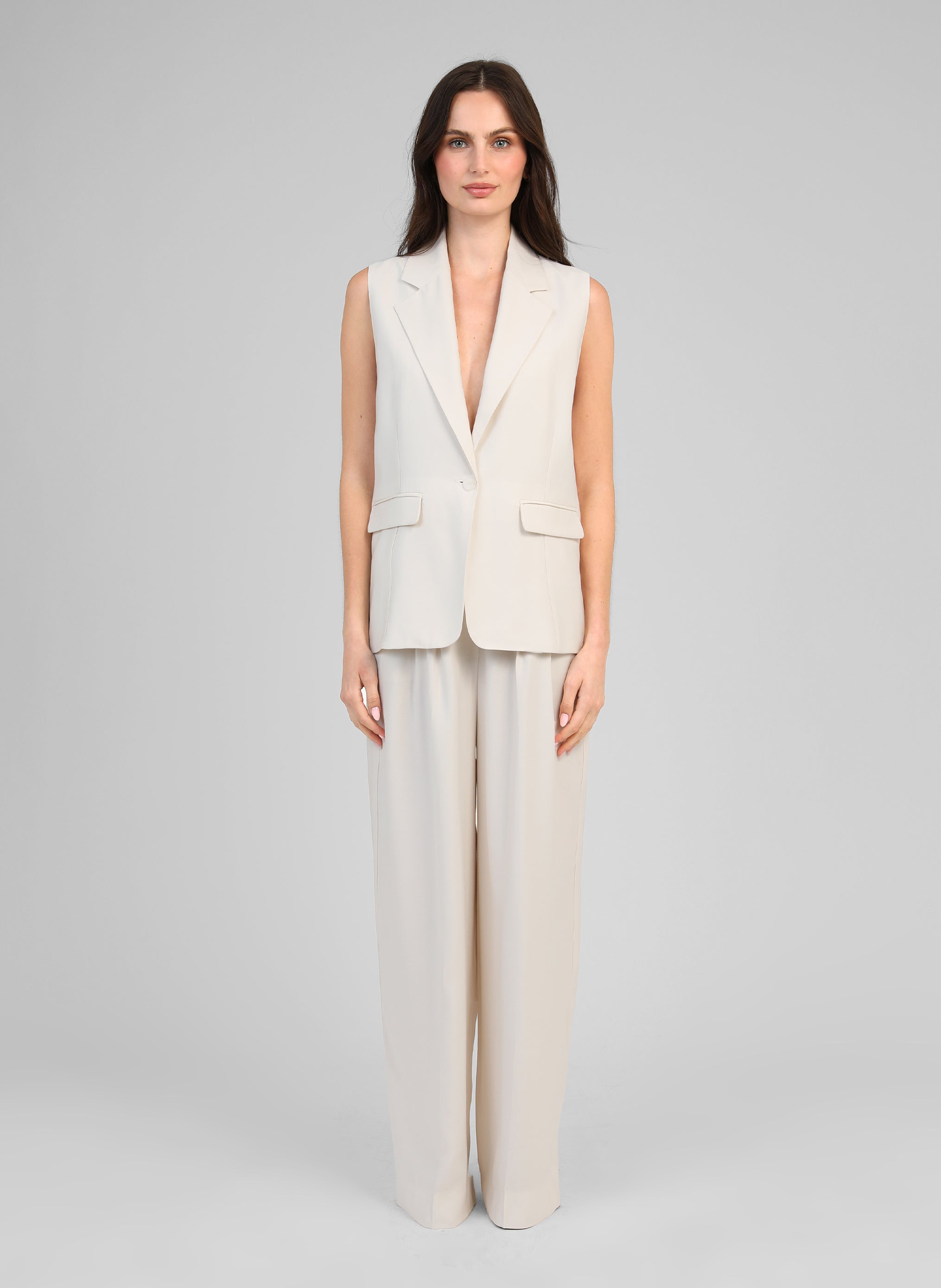 VESTE SANS MANCHES ZAKARITA ecru