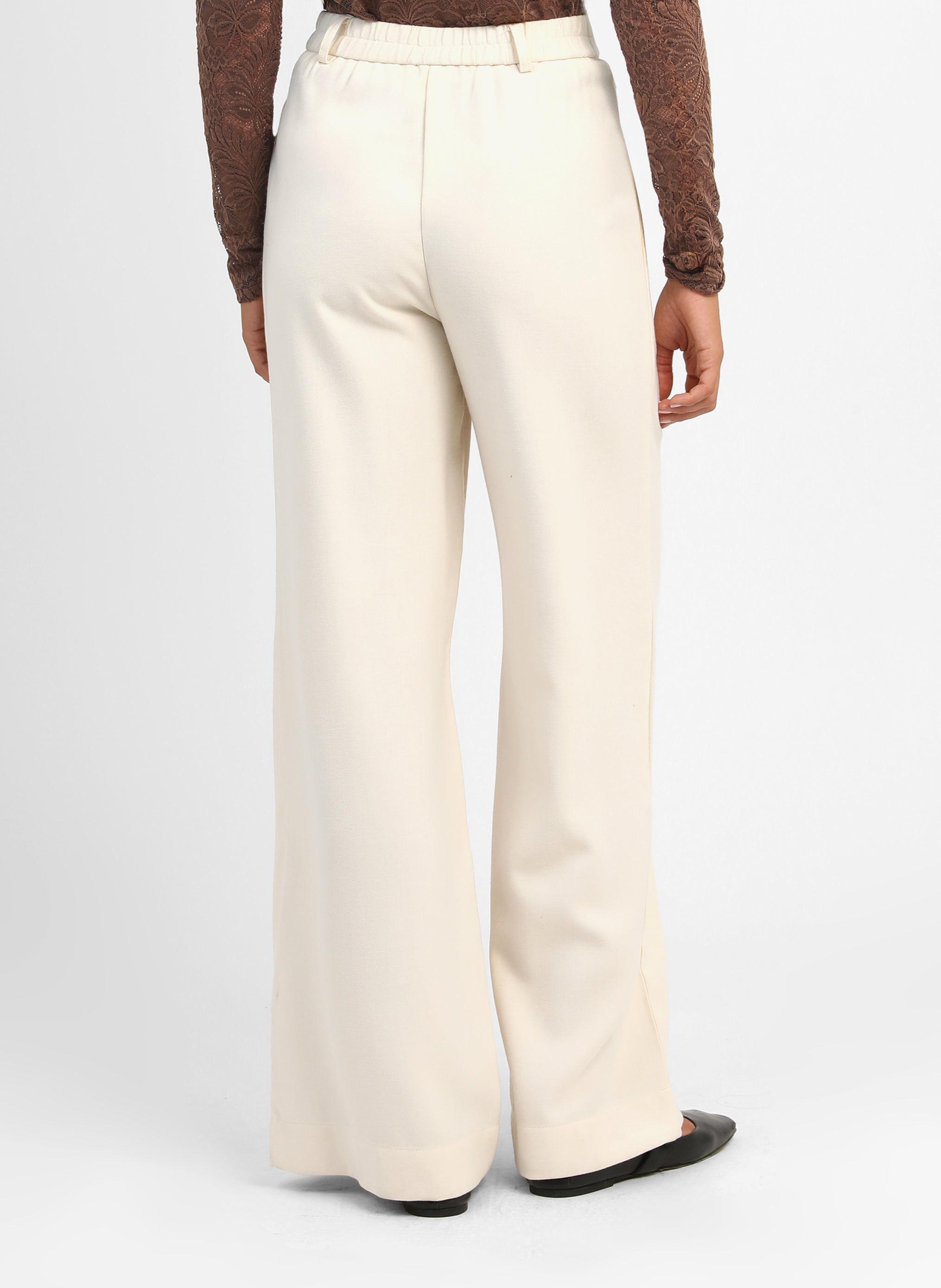 PANTALON PERLA blanc casse