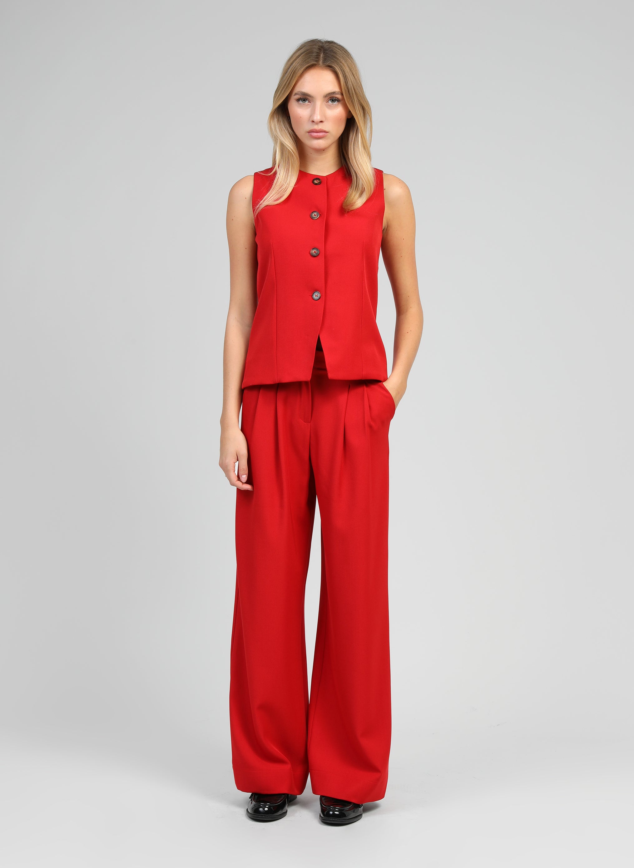 PANTALON PHELISE rouge