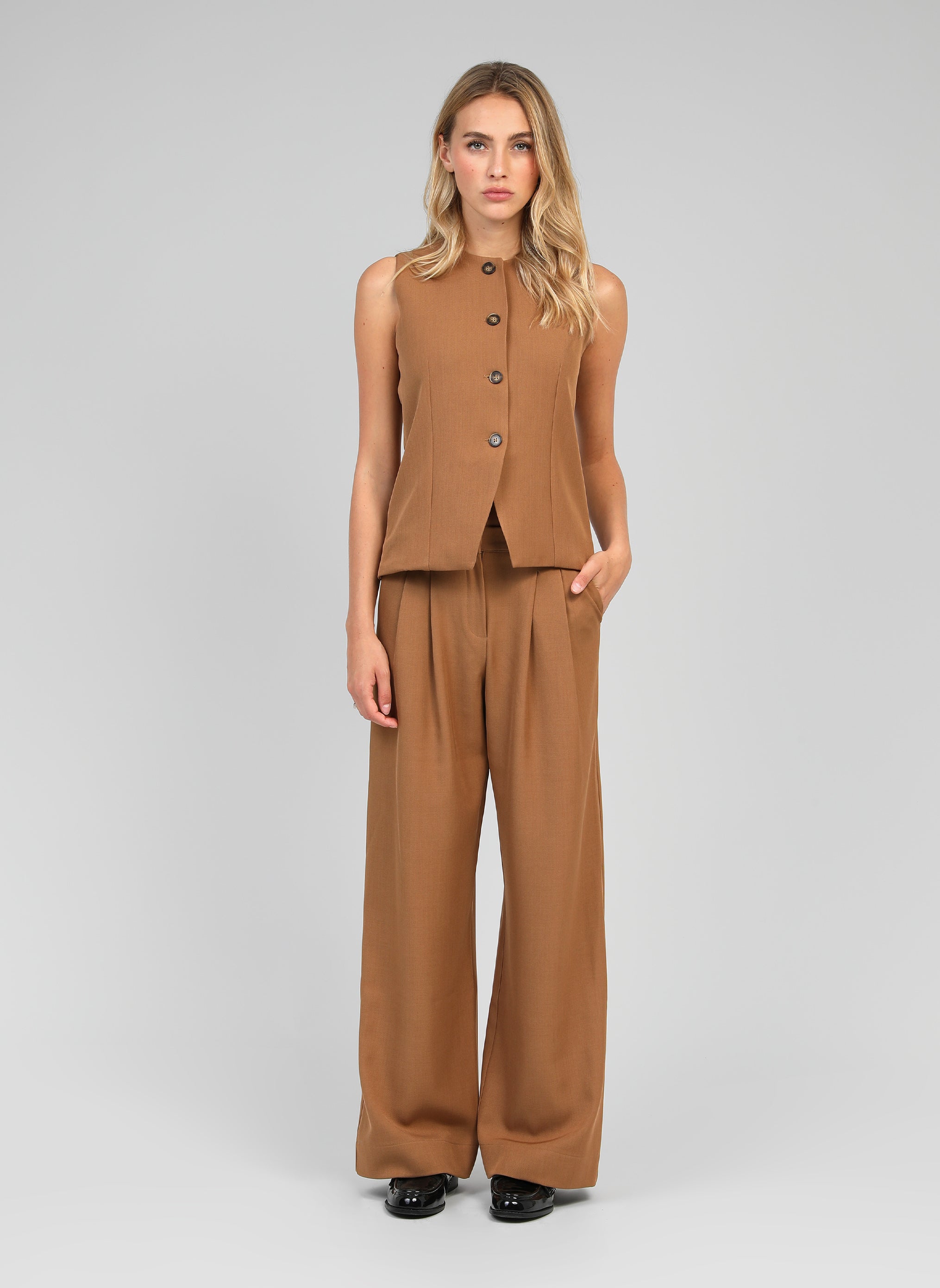 PANTALON PHELISE camel