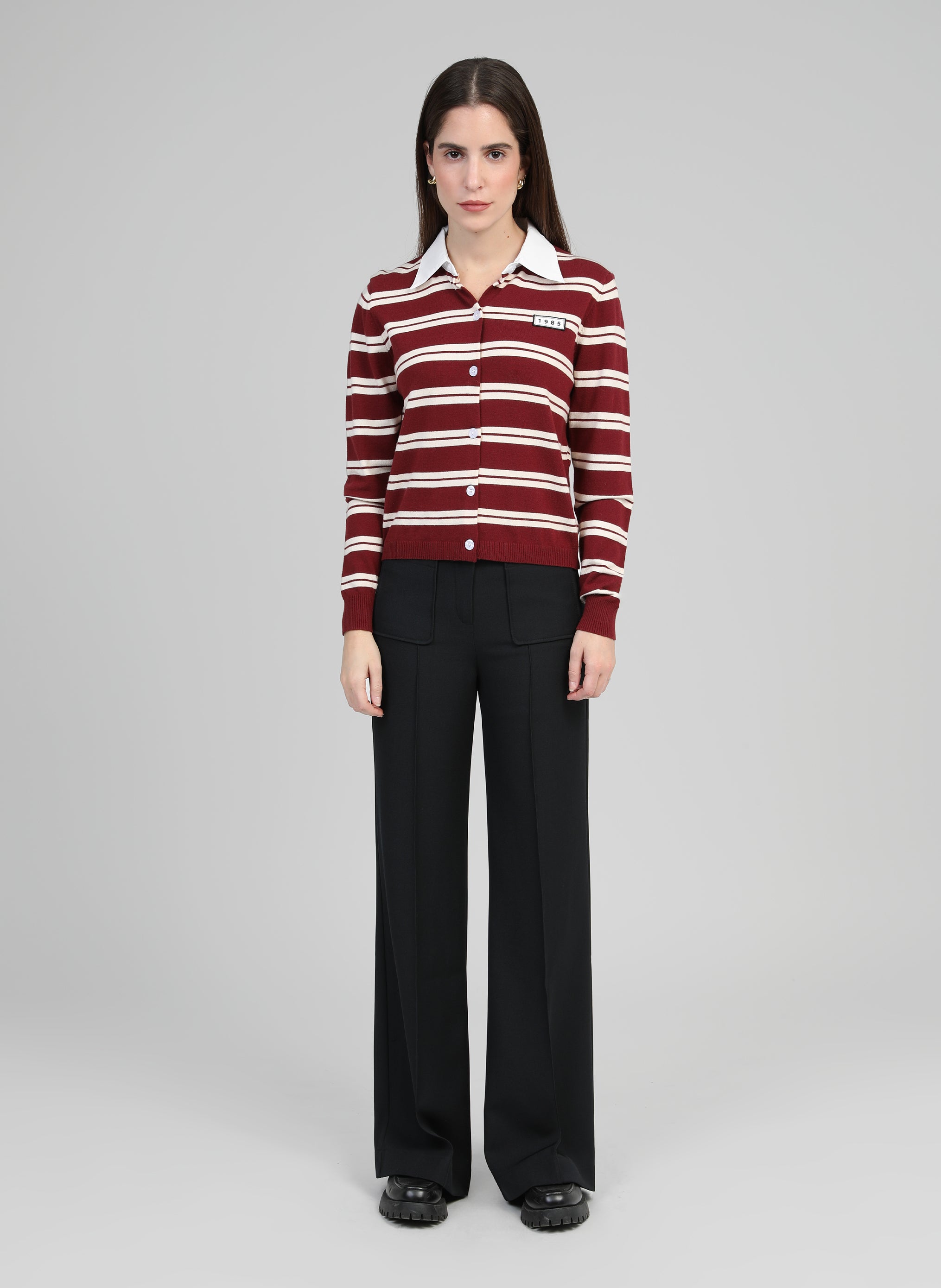 GILET NAOMI bordeaux