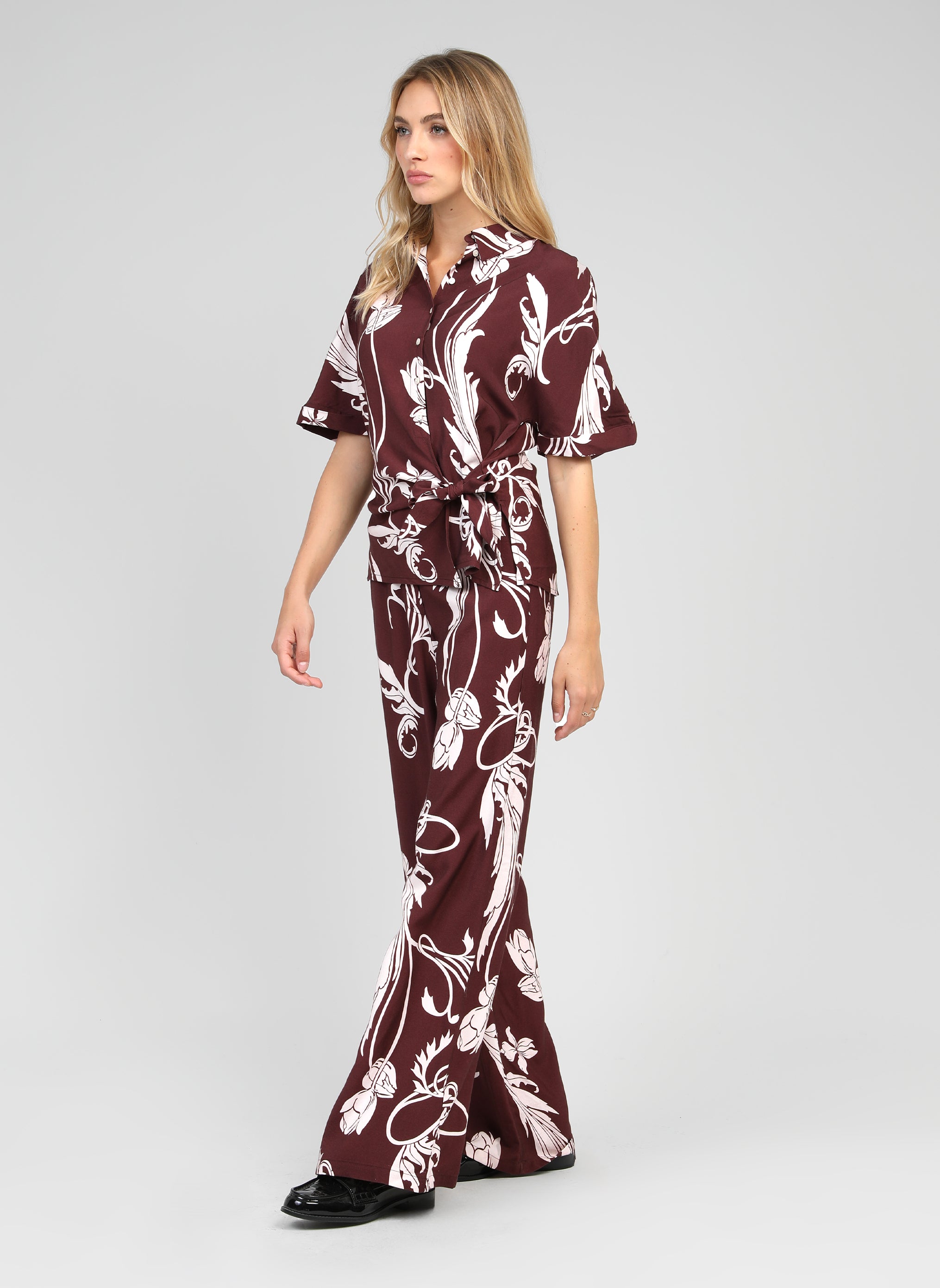 PANTALON PHLORA kriket bordeaux