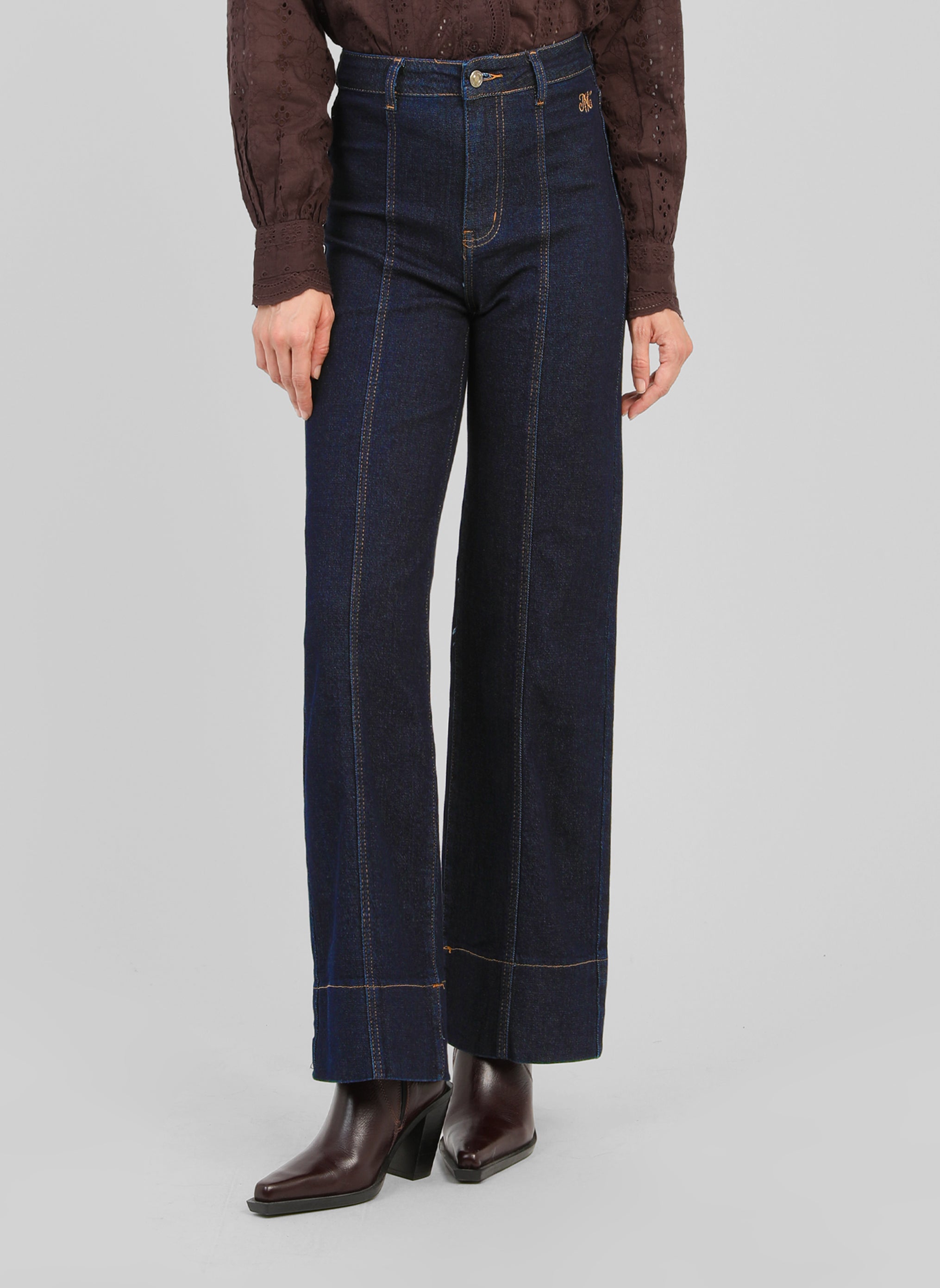PANTALON PIPLIS JEAN brut