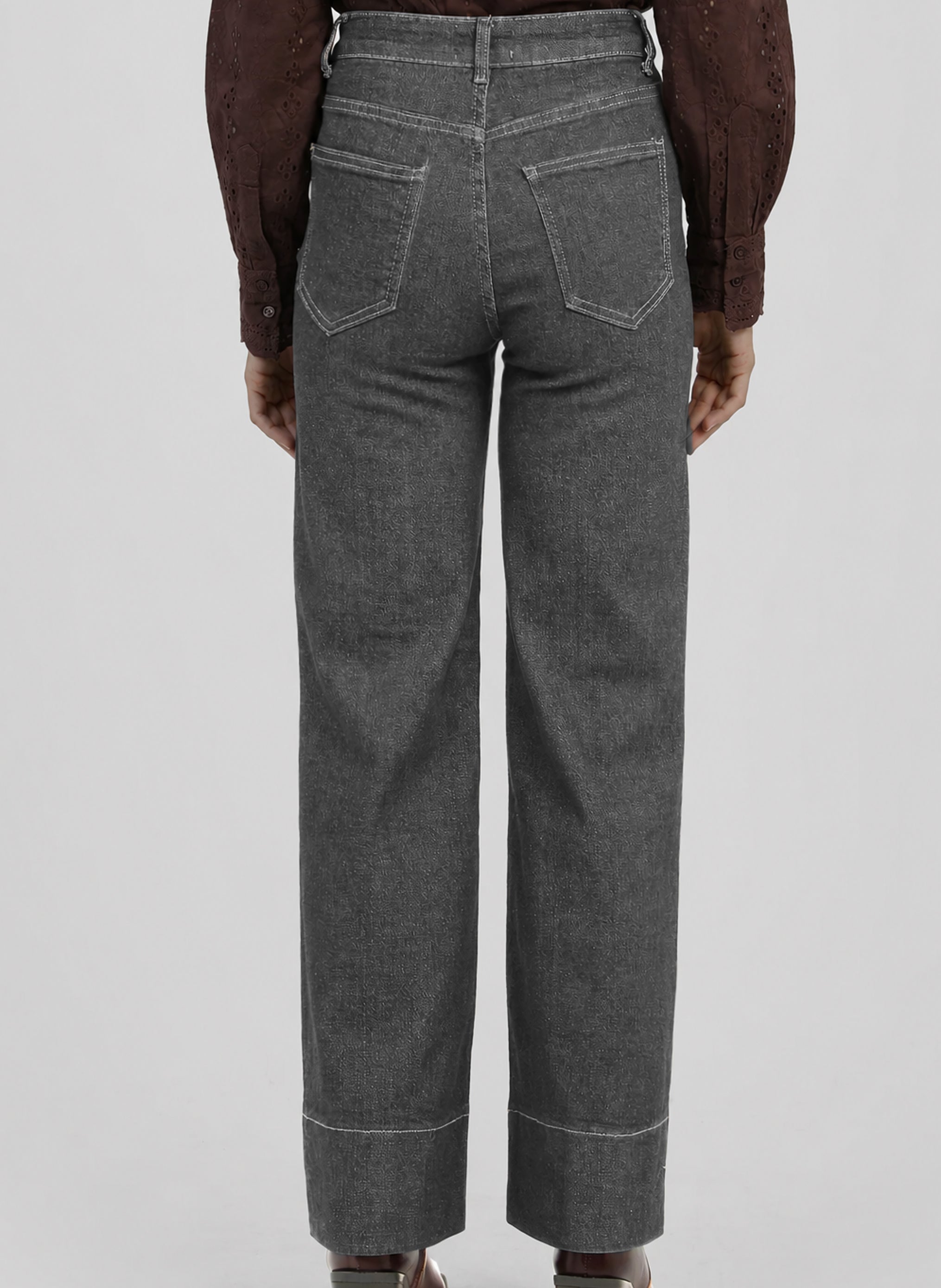 PANTALON PIPLIS gris