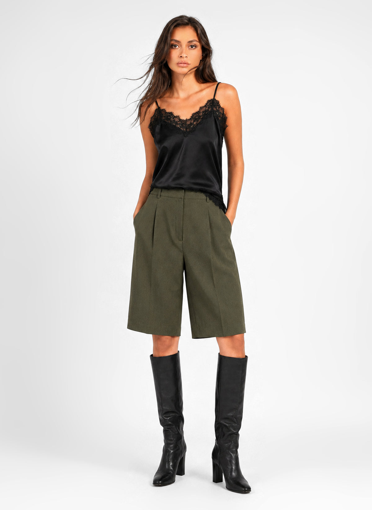 Military-Style POZITA Bermuda Shorts