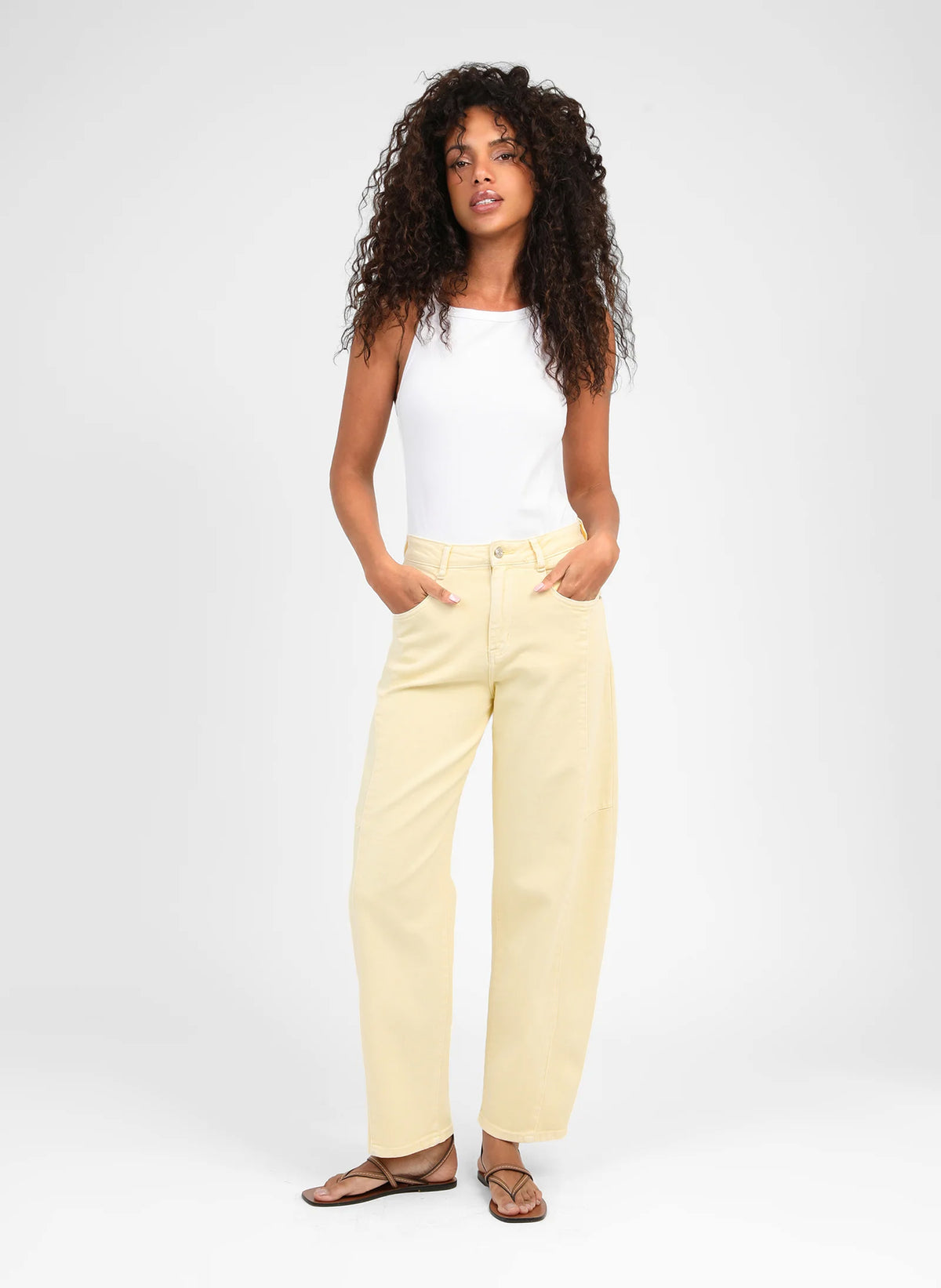 PRIMA PANTS, yellow