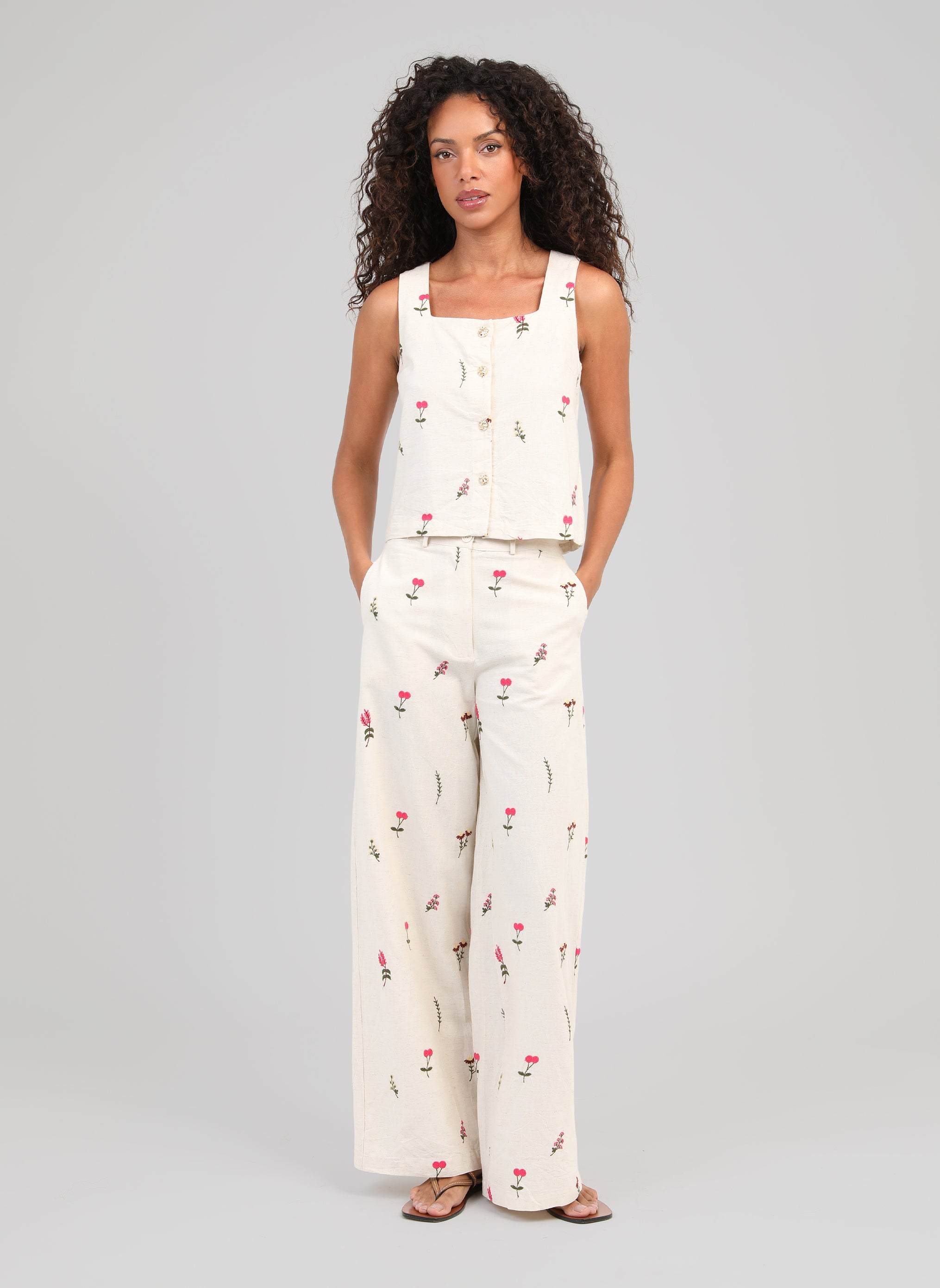 PANTALON RAIPONCE ecru