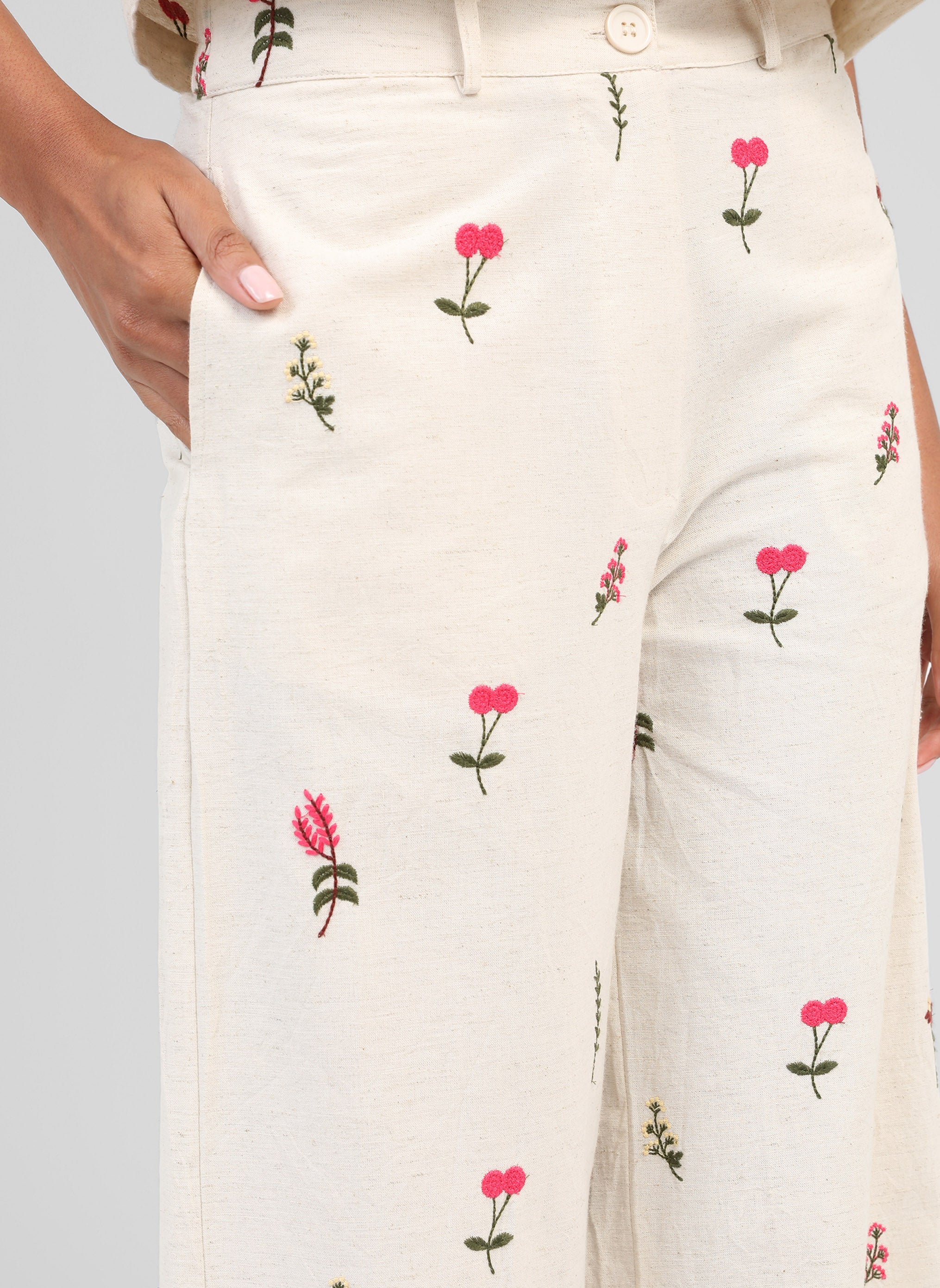 PANTALON RAIPONCE ecru