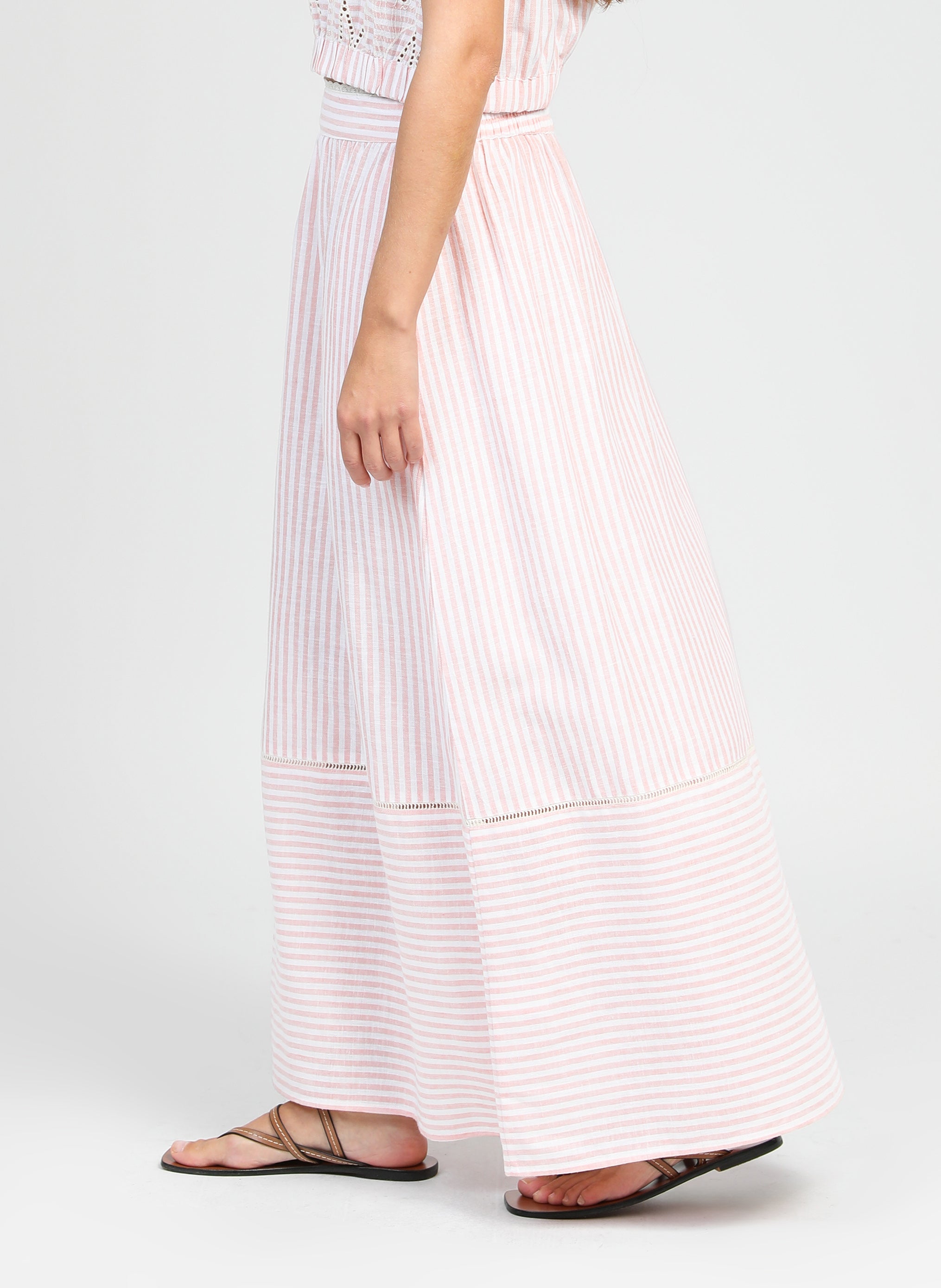 JUPE MIDI RALYTA corail