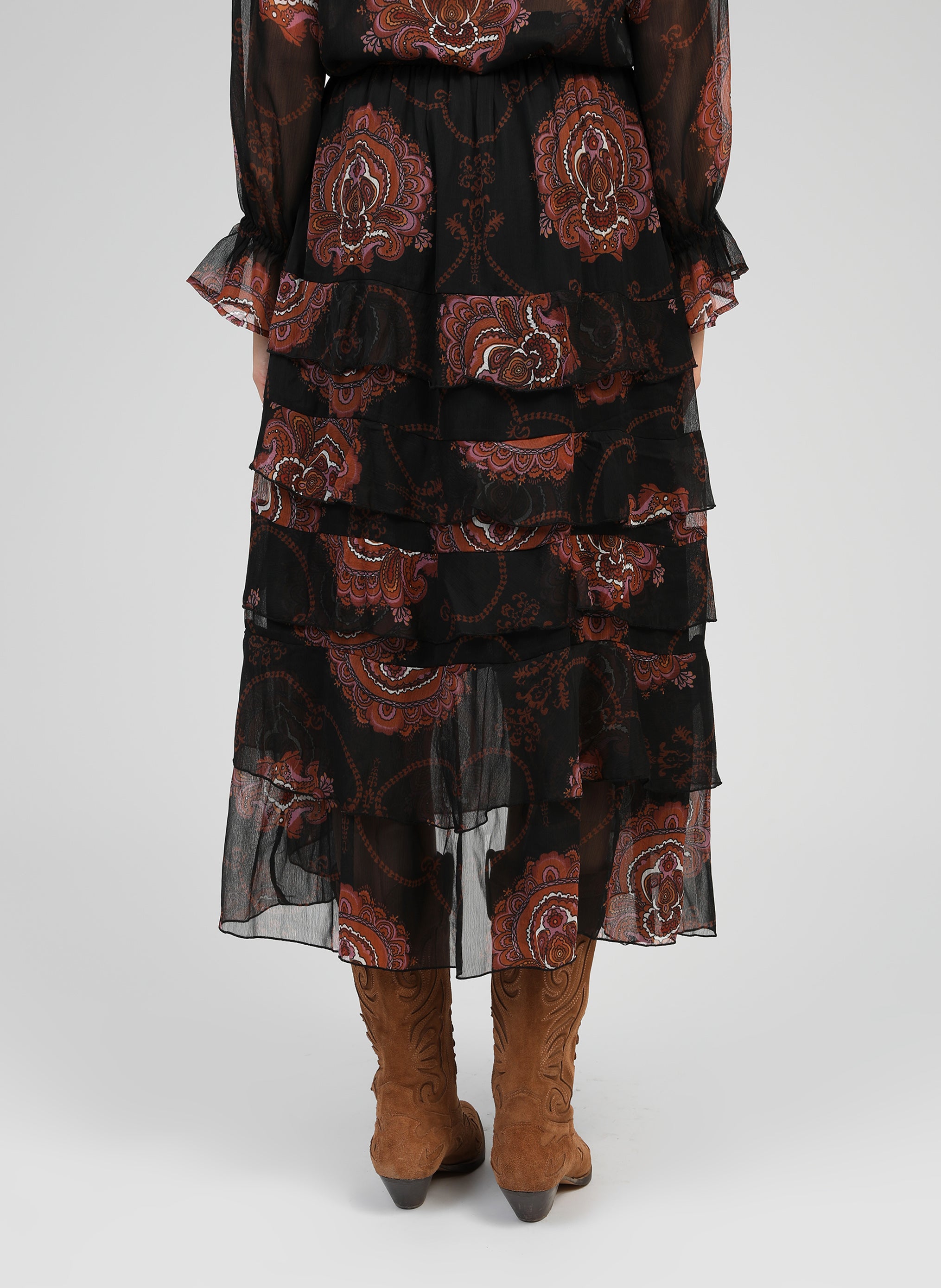 LONG SKIRT RASHELY bohemia black