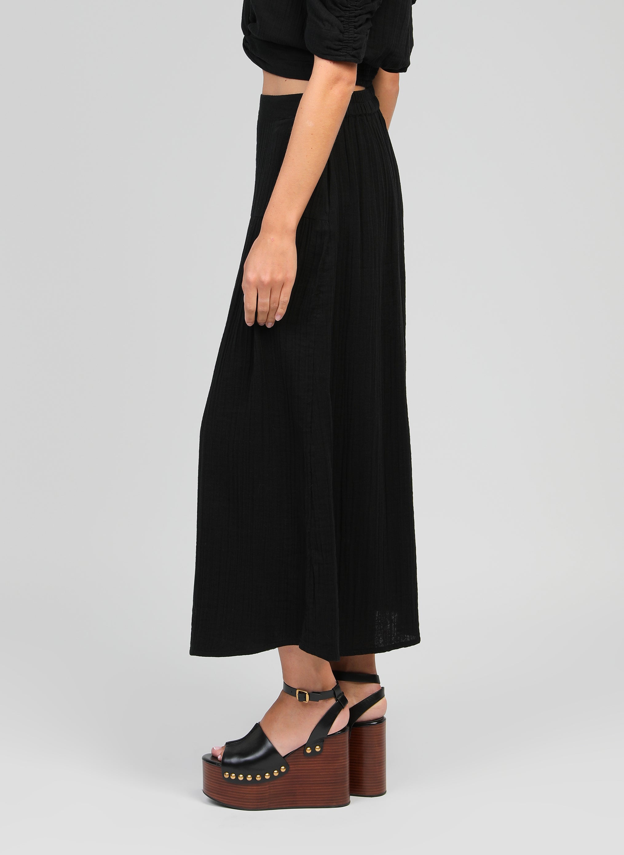 JUPE MIDI RITHA noir