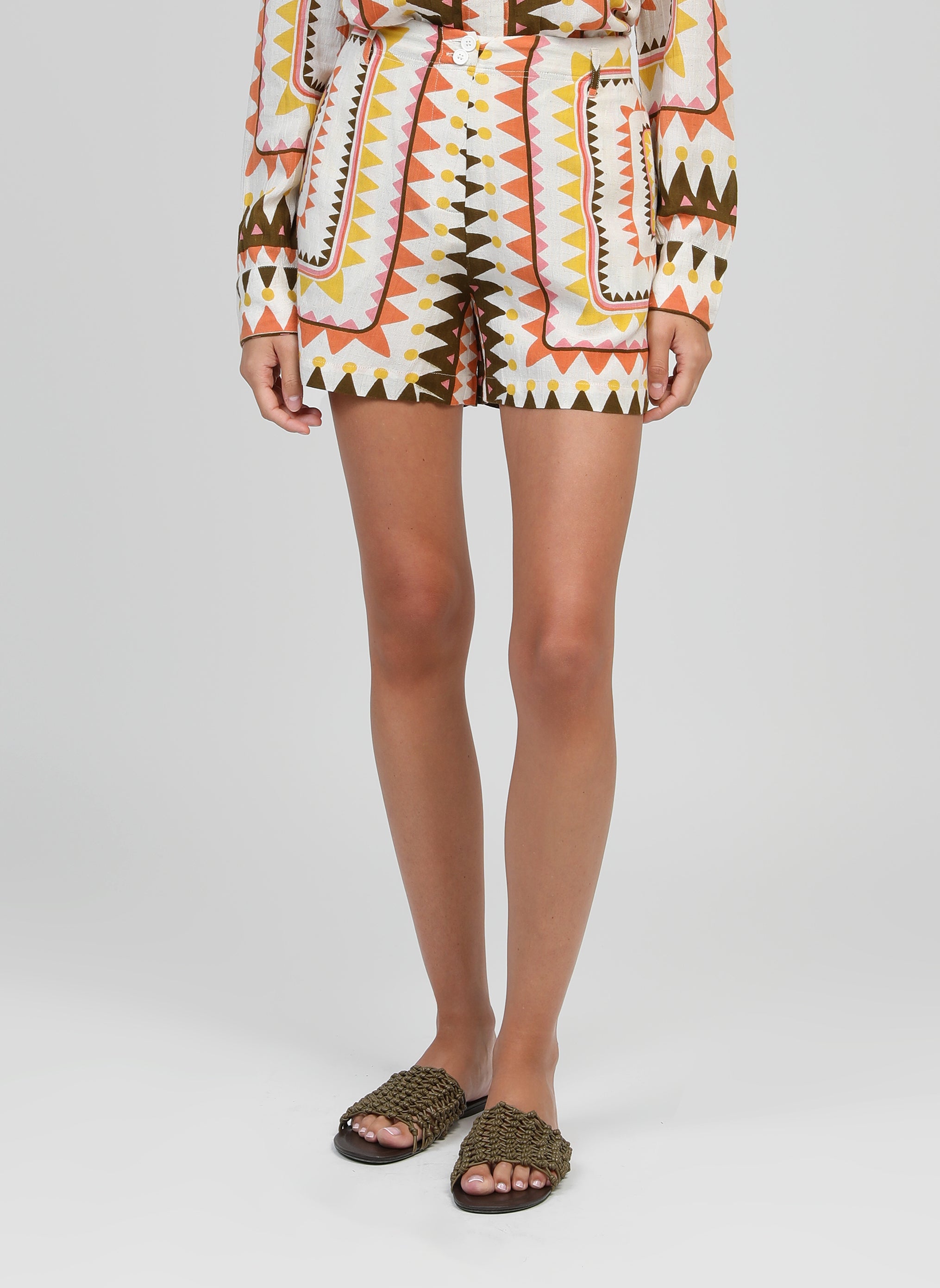 SHORT RIVILANE picoty olive