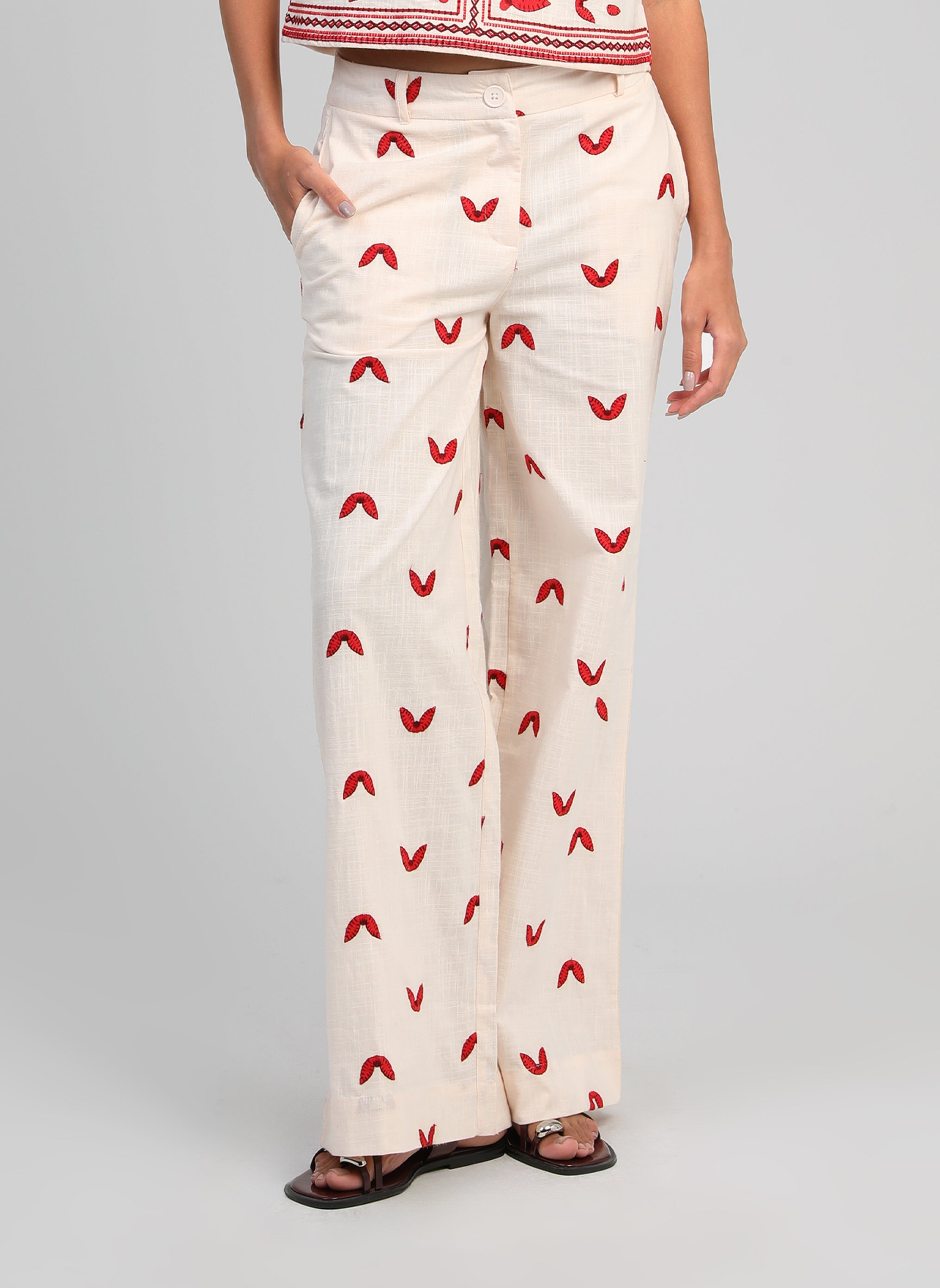 PANTALON ROMILA ecru