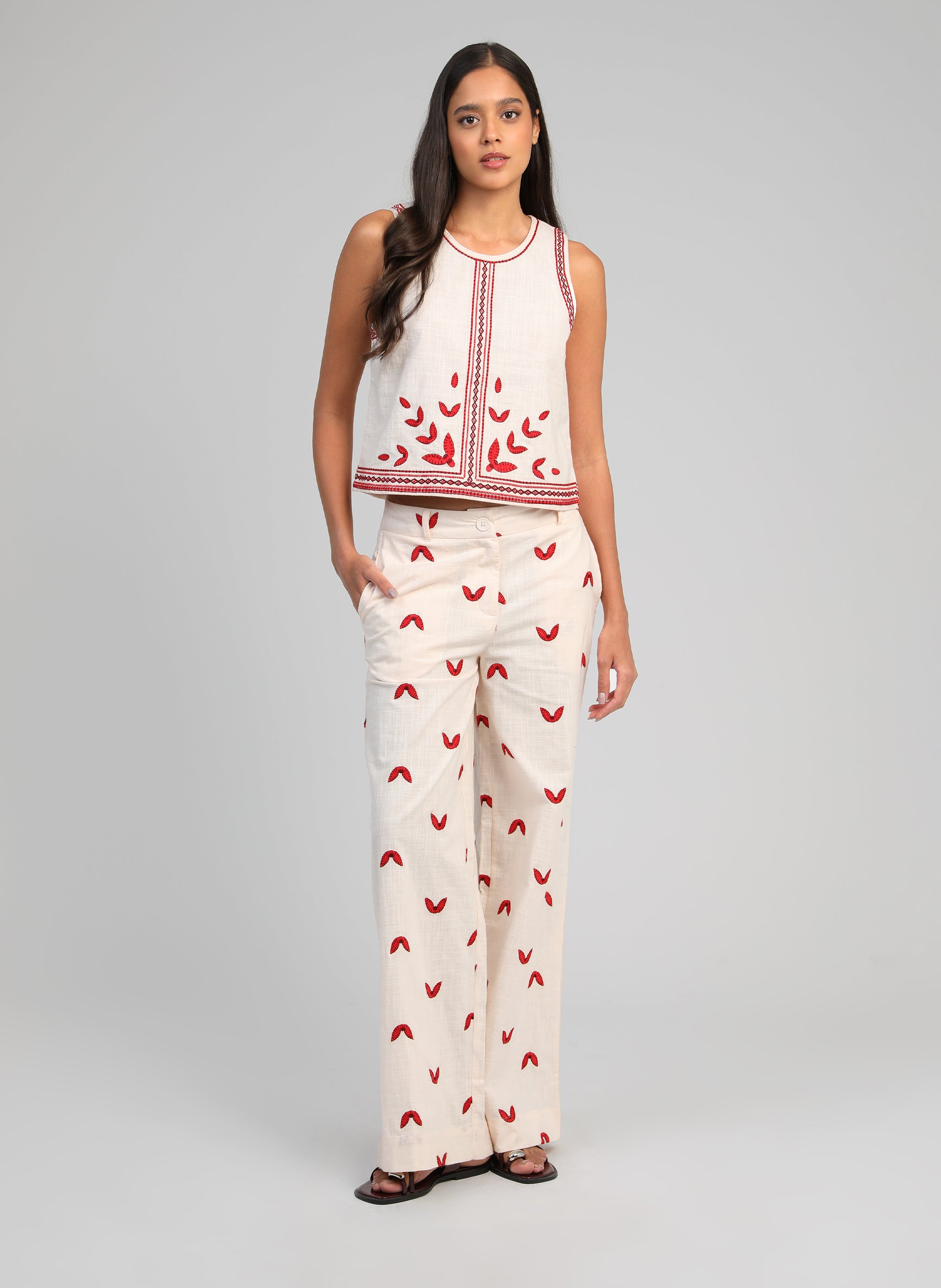 PANTALON ROMILA ecru