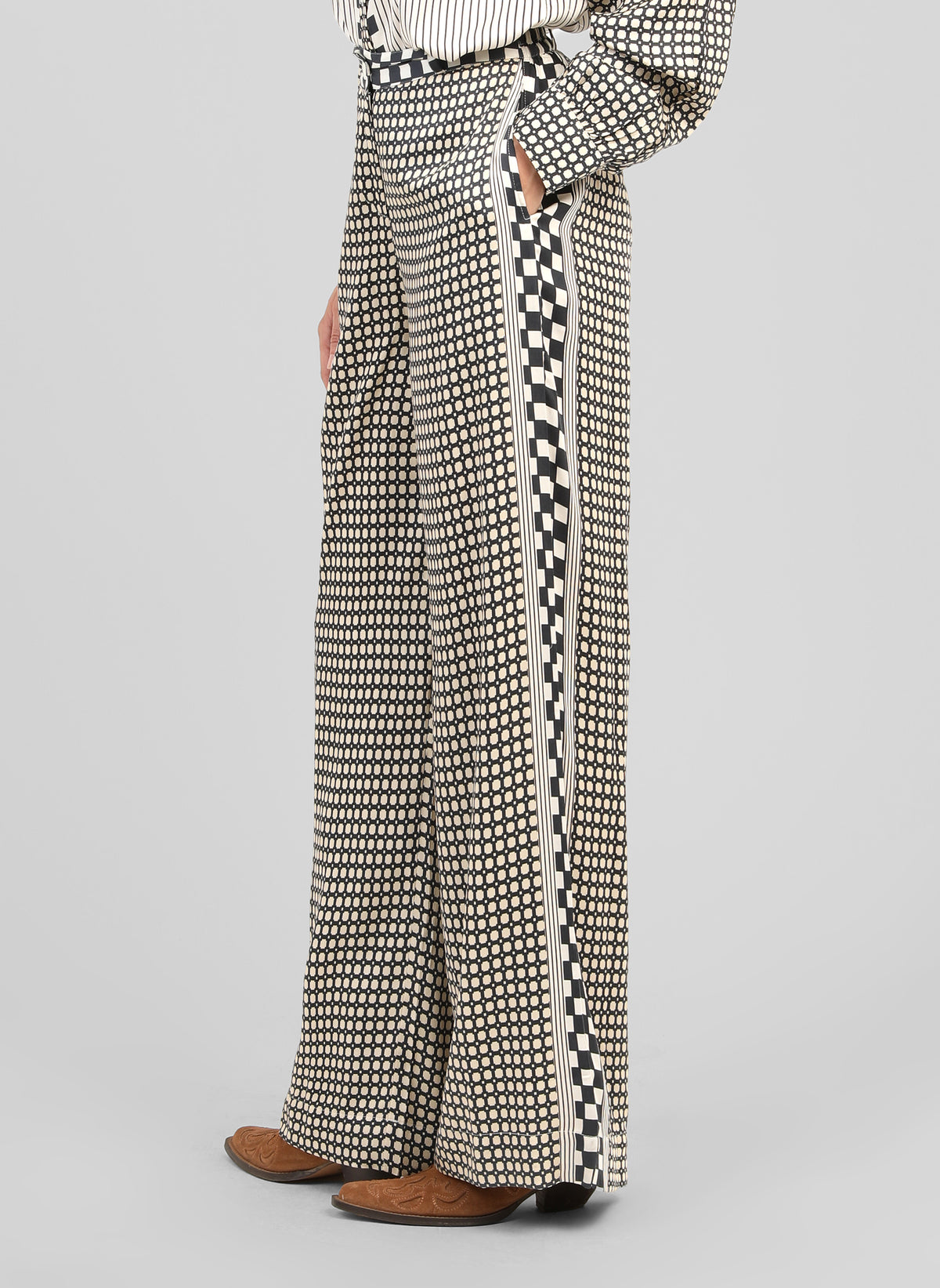 PANTALON ROMYLANE graphilo ecru