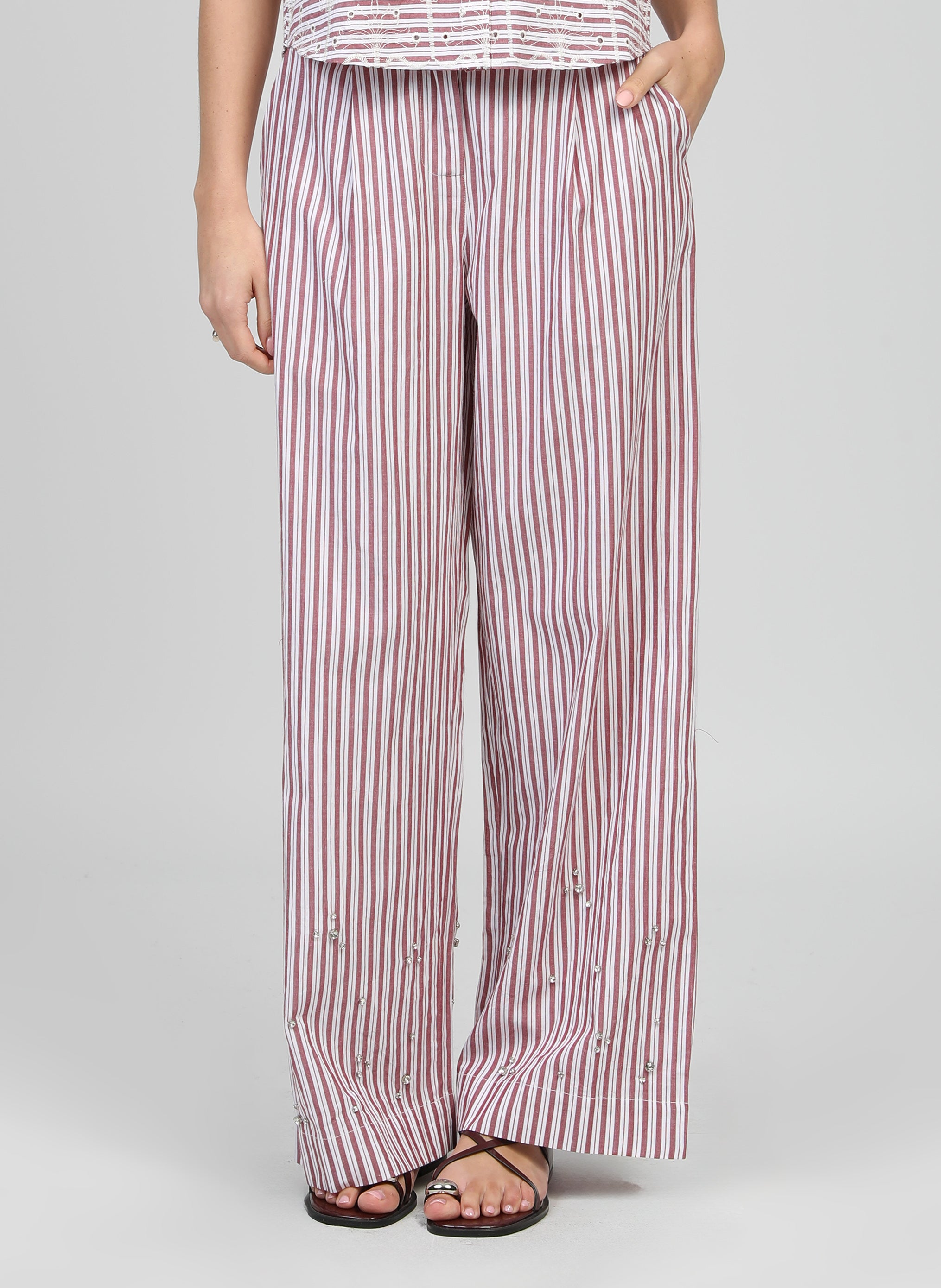 PANTALON RONALY rouge