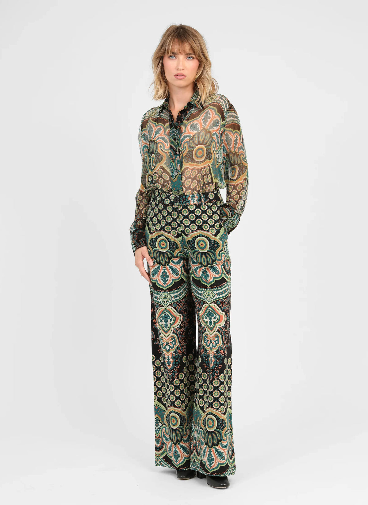PANTALON ROSELA balmera turquoise