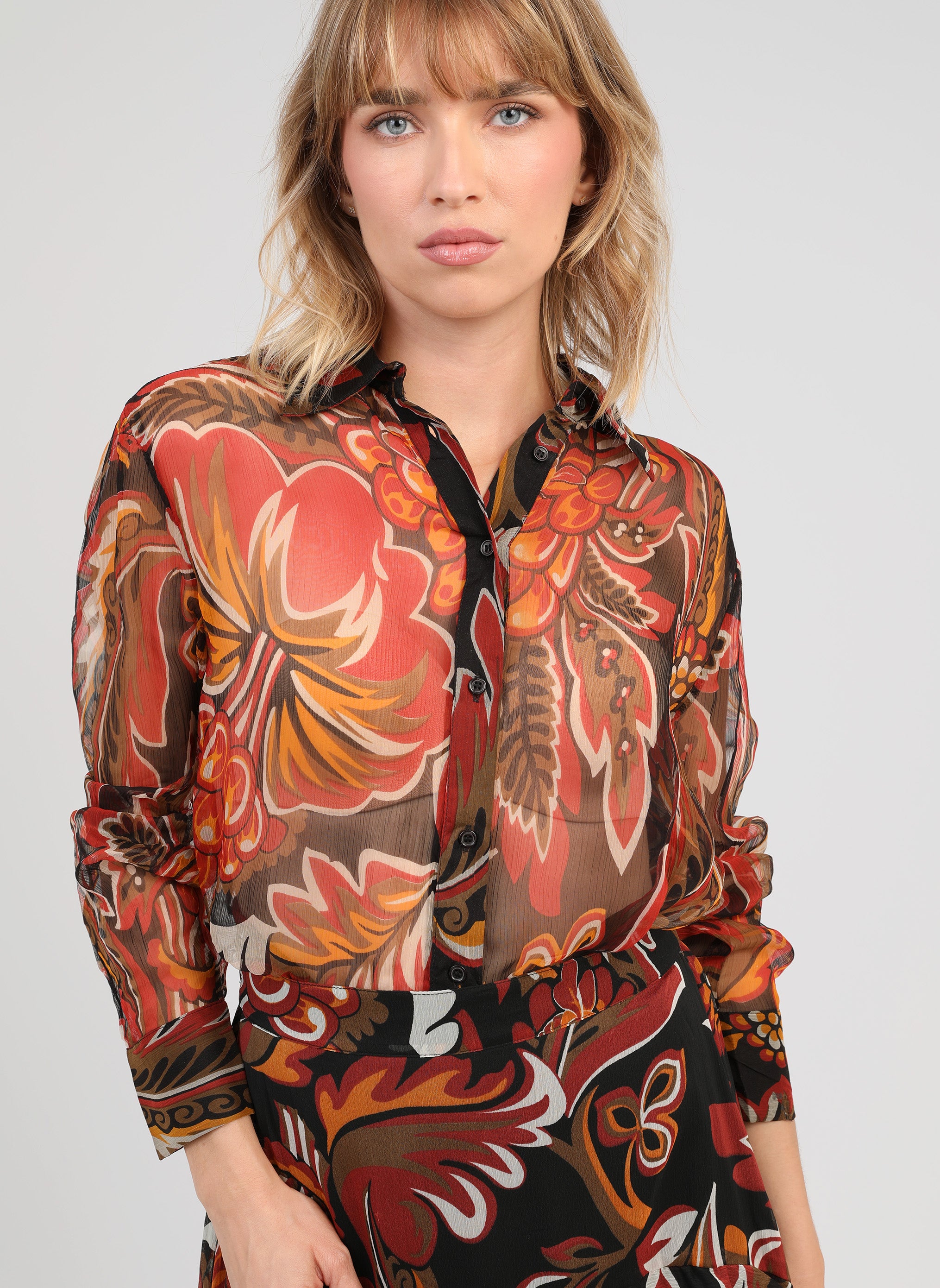 CHEMISE SABELYNA tosca noir
