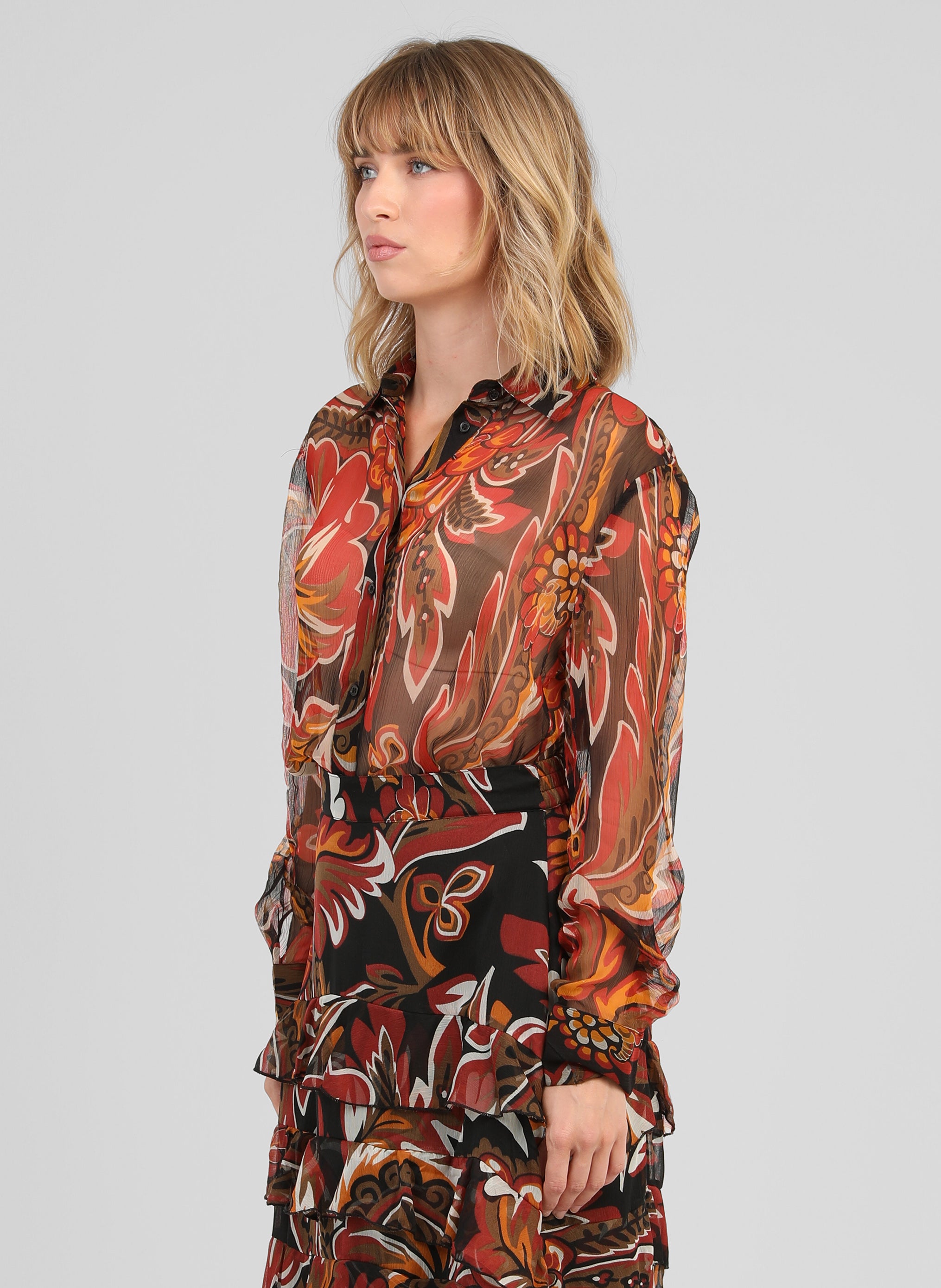 CHEMISE SABELYNA tosca noir