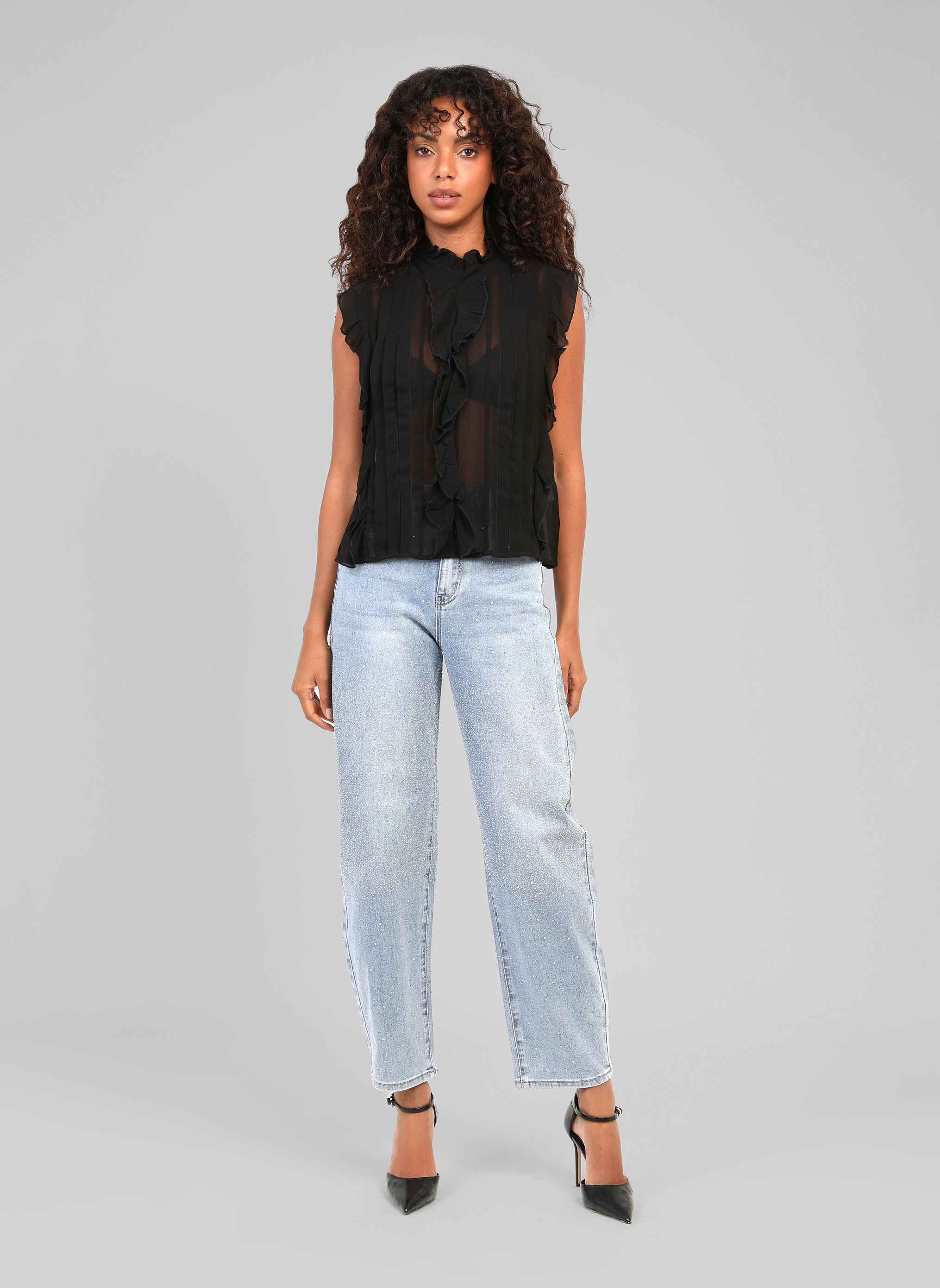 TOP SAHANIE noir