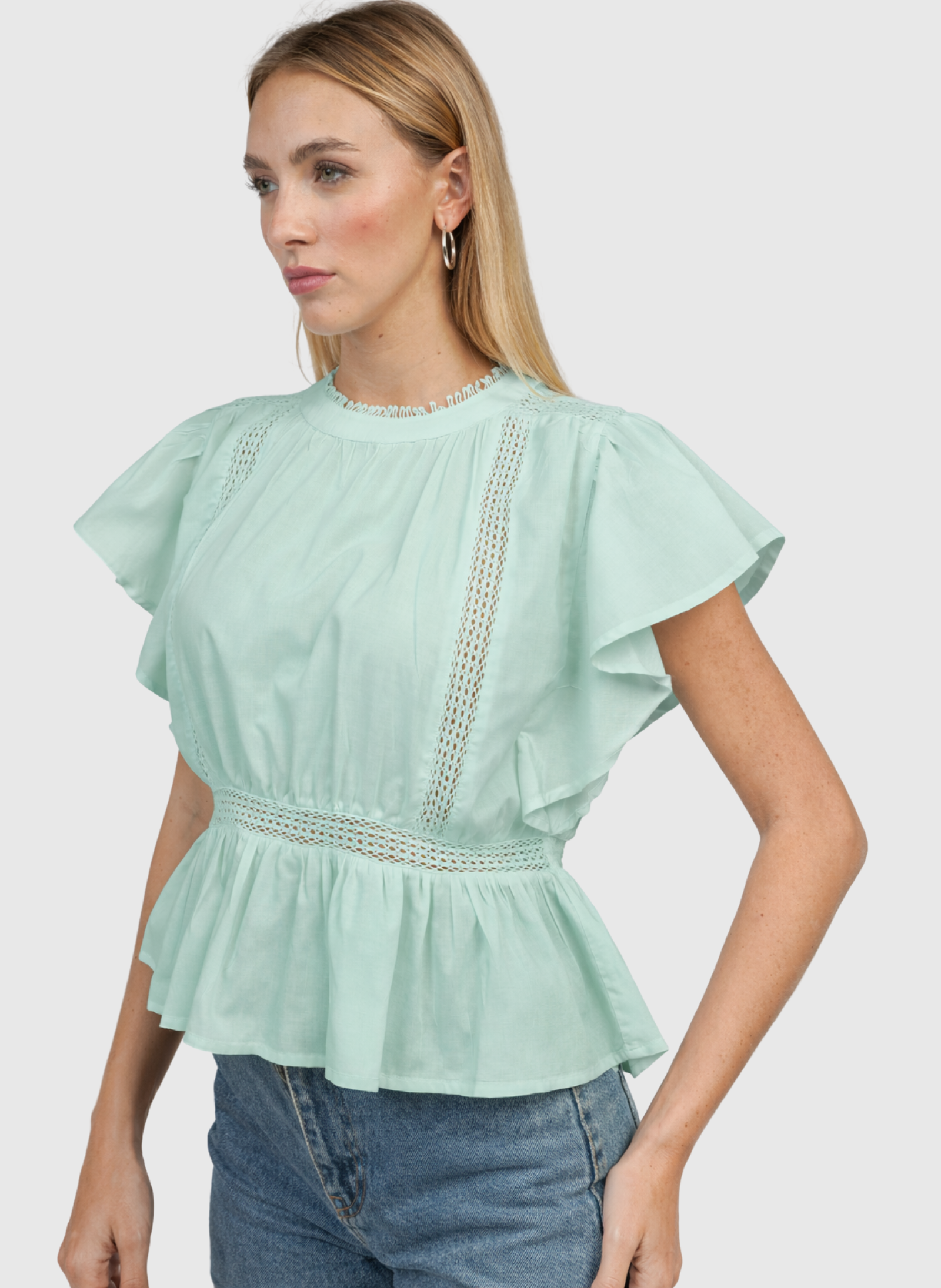 BLOUSE SALEKINA celadon