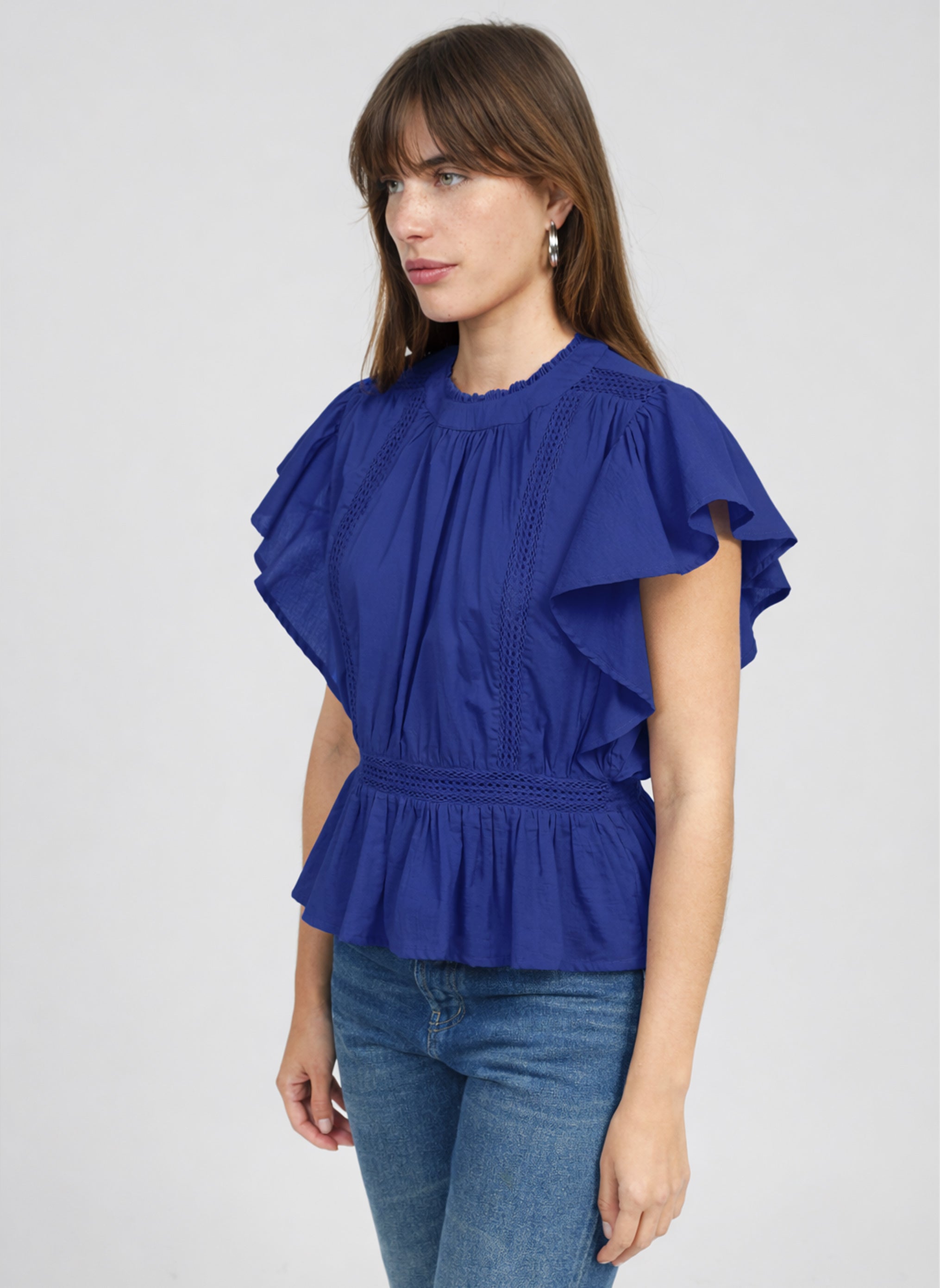 BLOUSE SALEKINA indigo