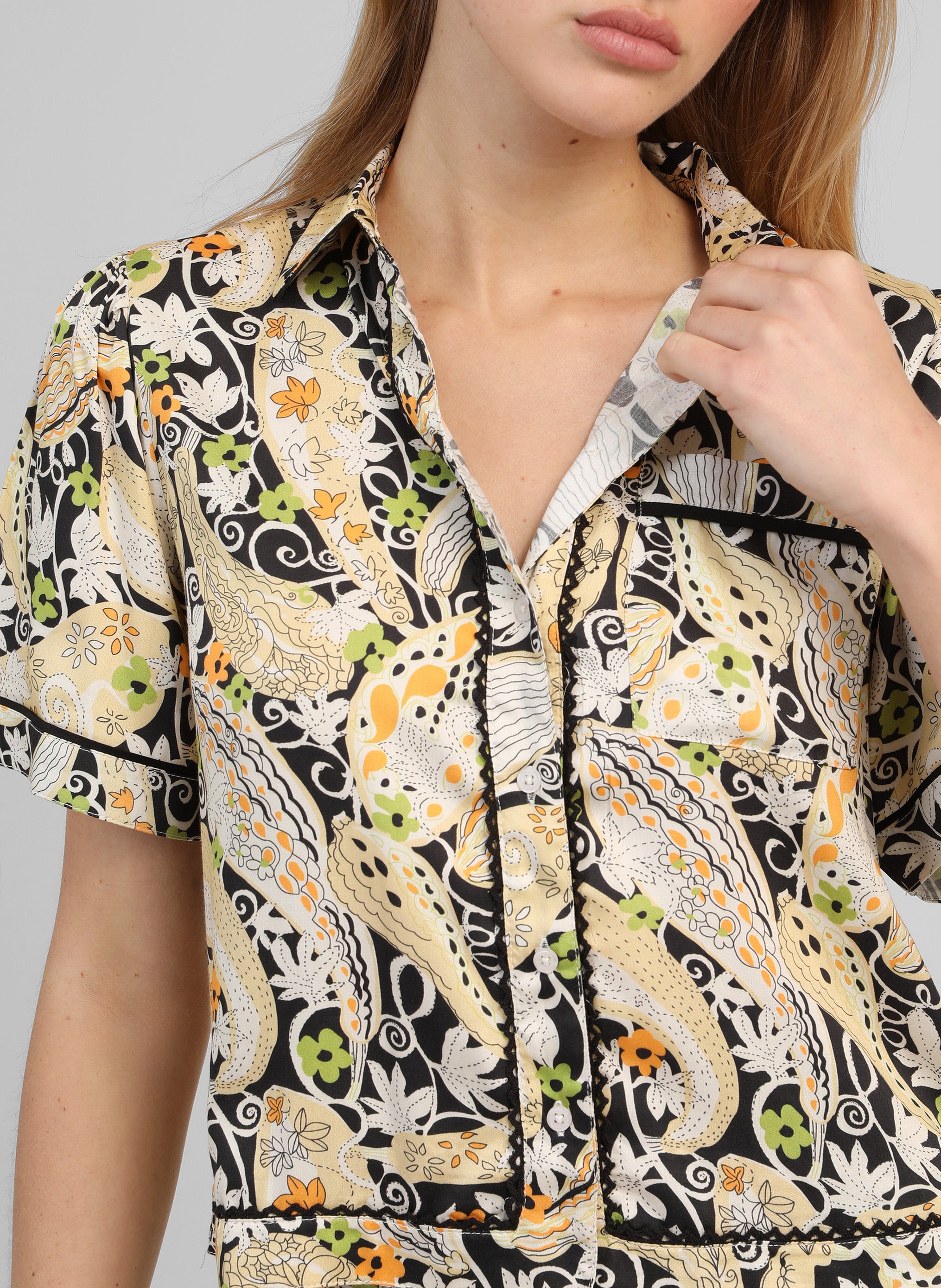 CHEMISE SARIEL melancolia noir