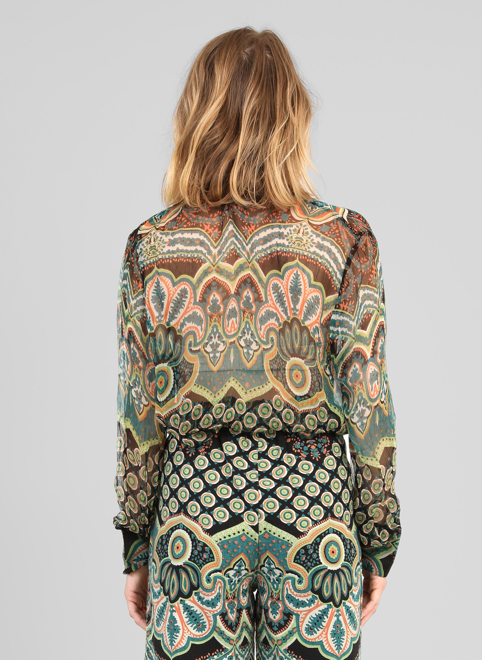 CHEMISE SARILA balmera turquoise