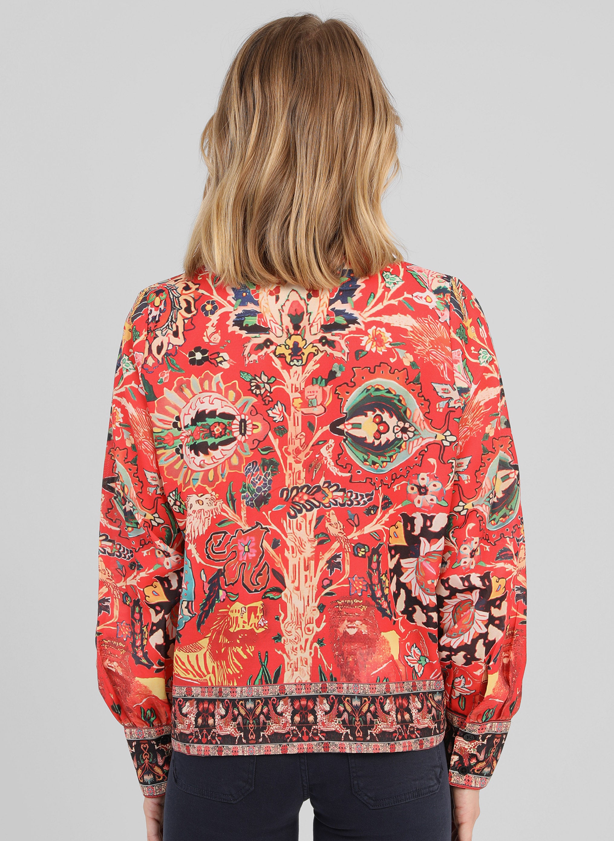 CHEMISE SARINA aubussy rouge