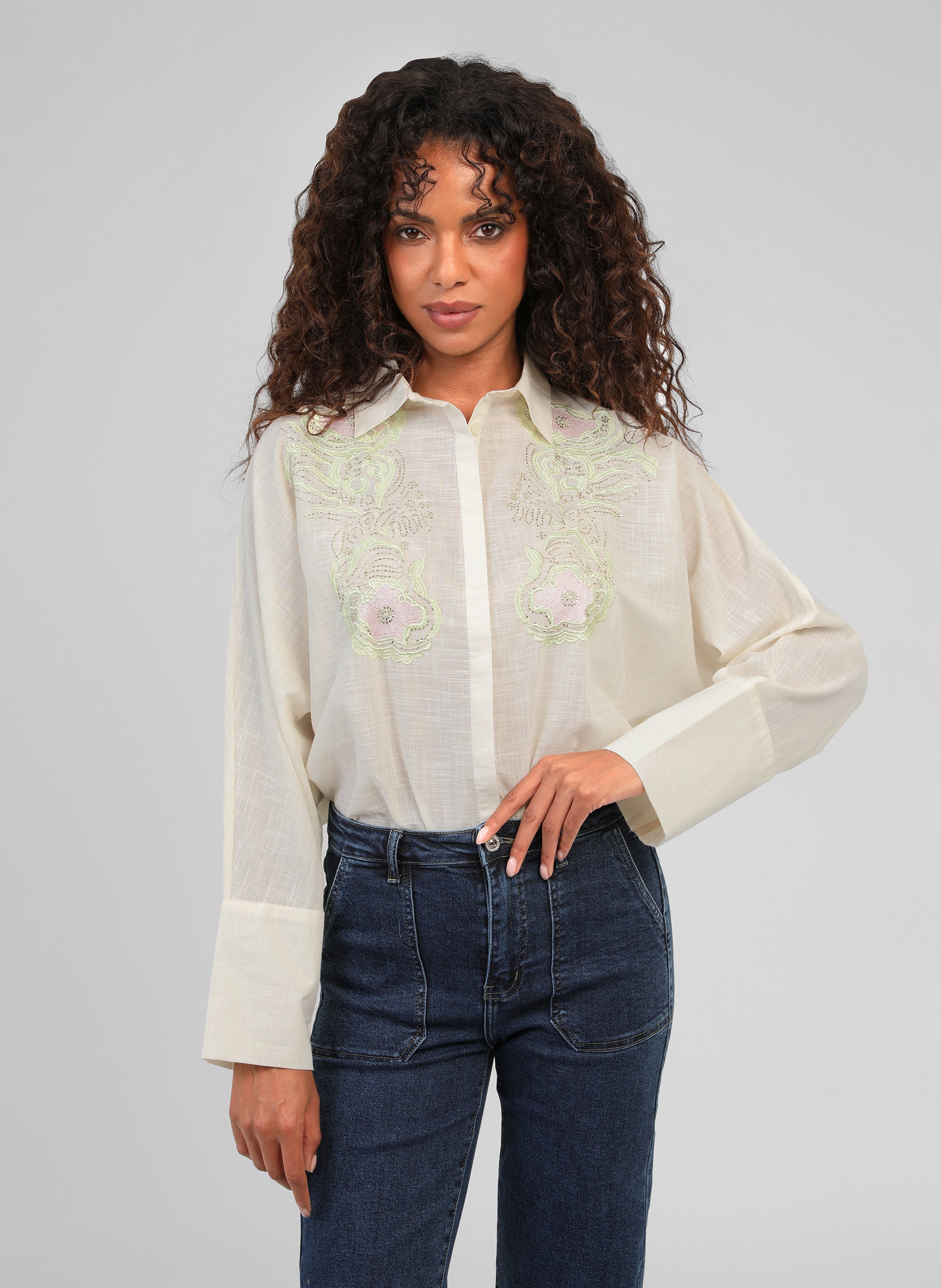 CHEMISE SHANTYLA écru