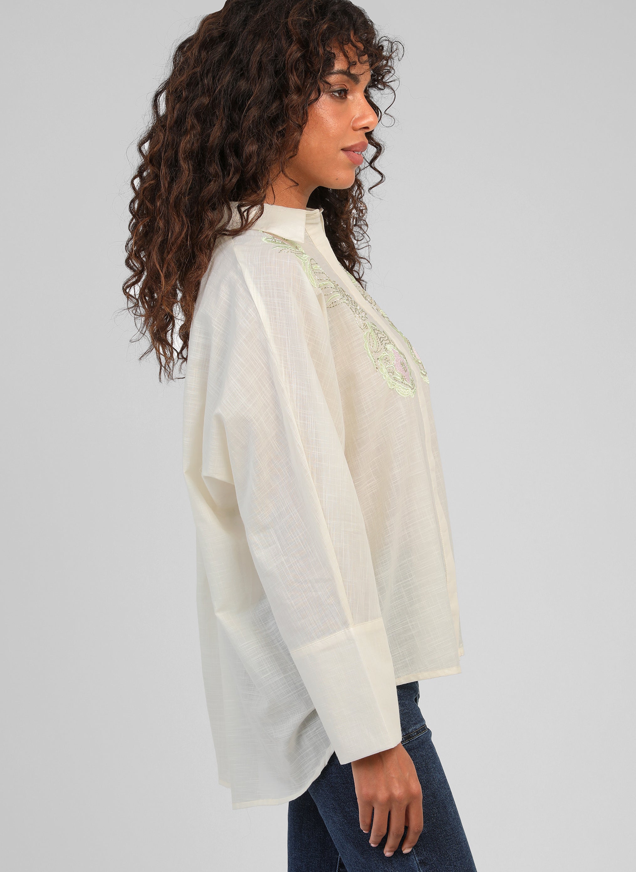 CHEMISE SHANTYLA écru