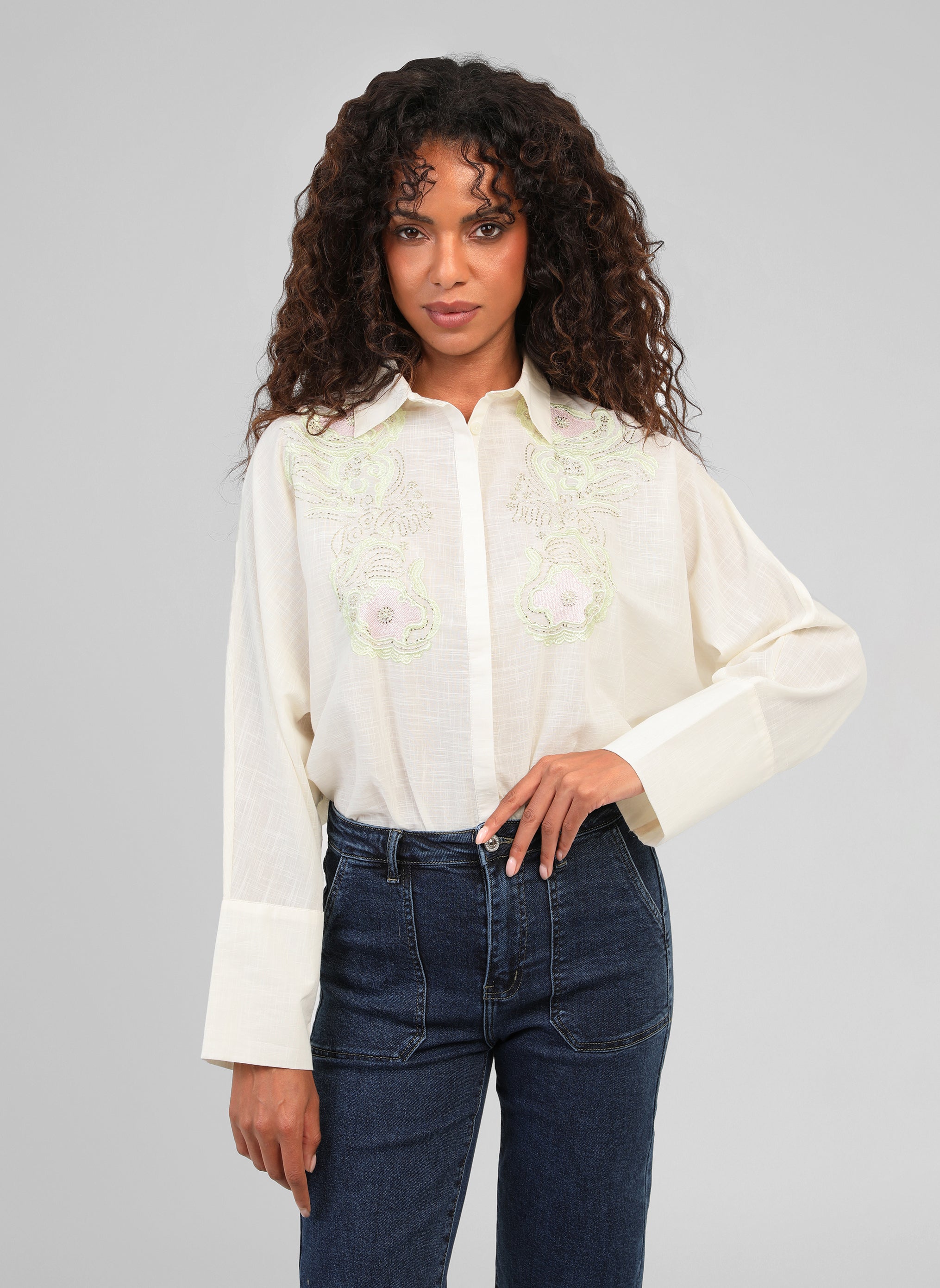 CHEMISE SHANTYLA écru