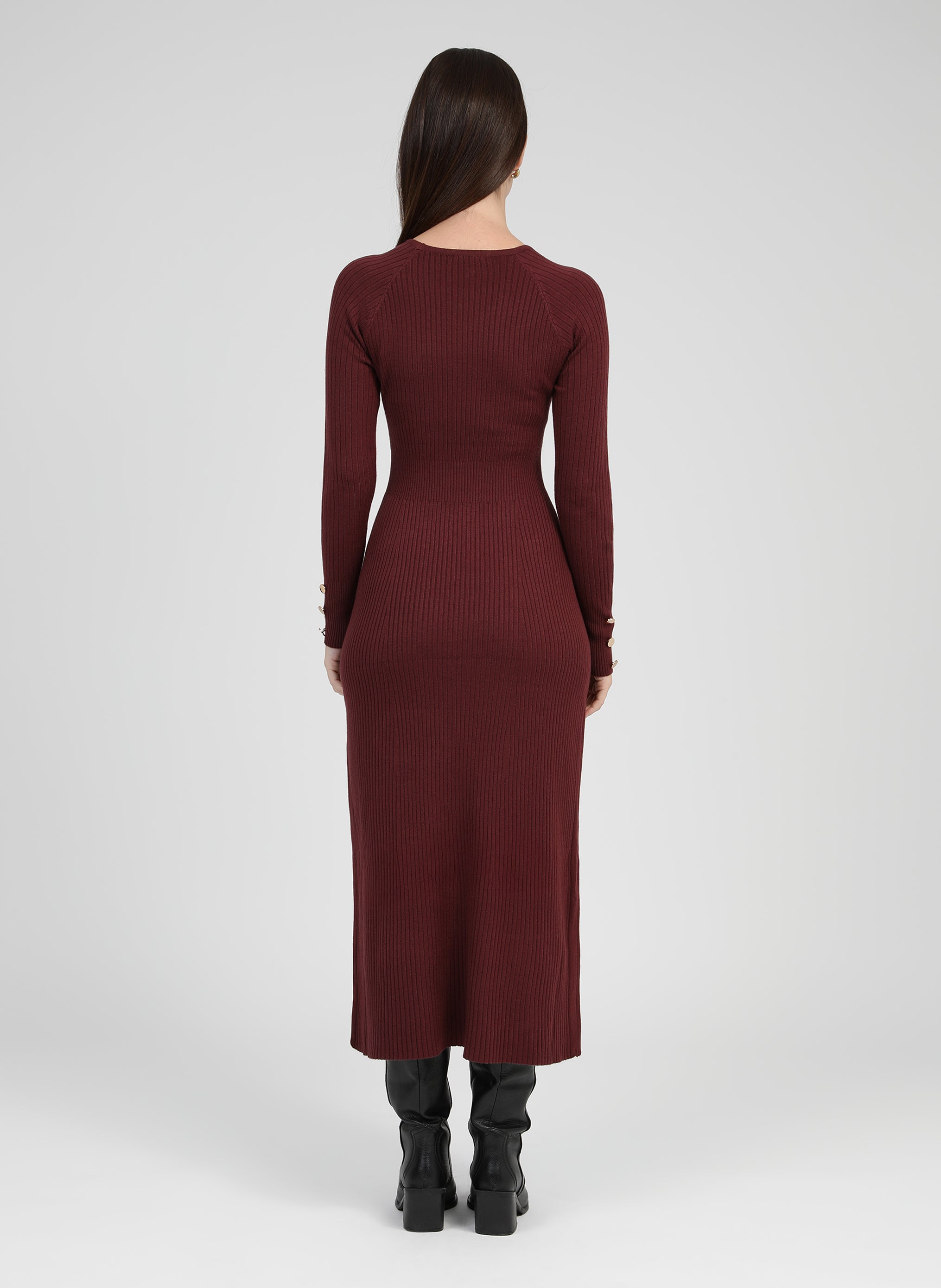 ROBE MIDI NAKA grenat