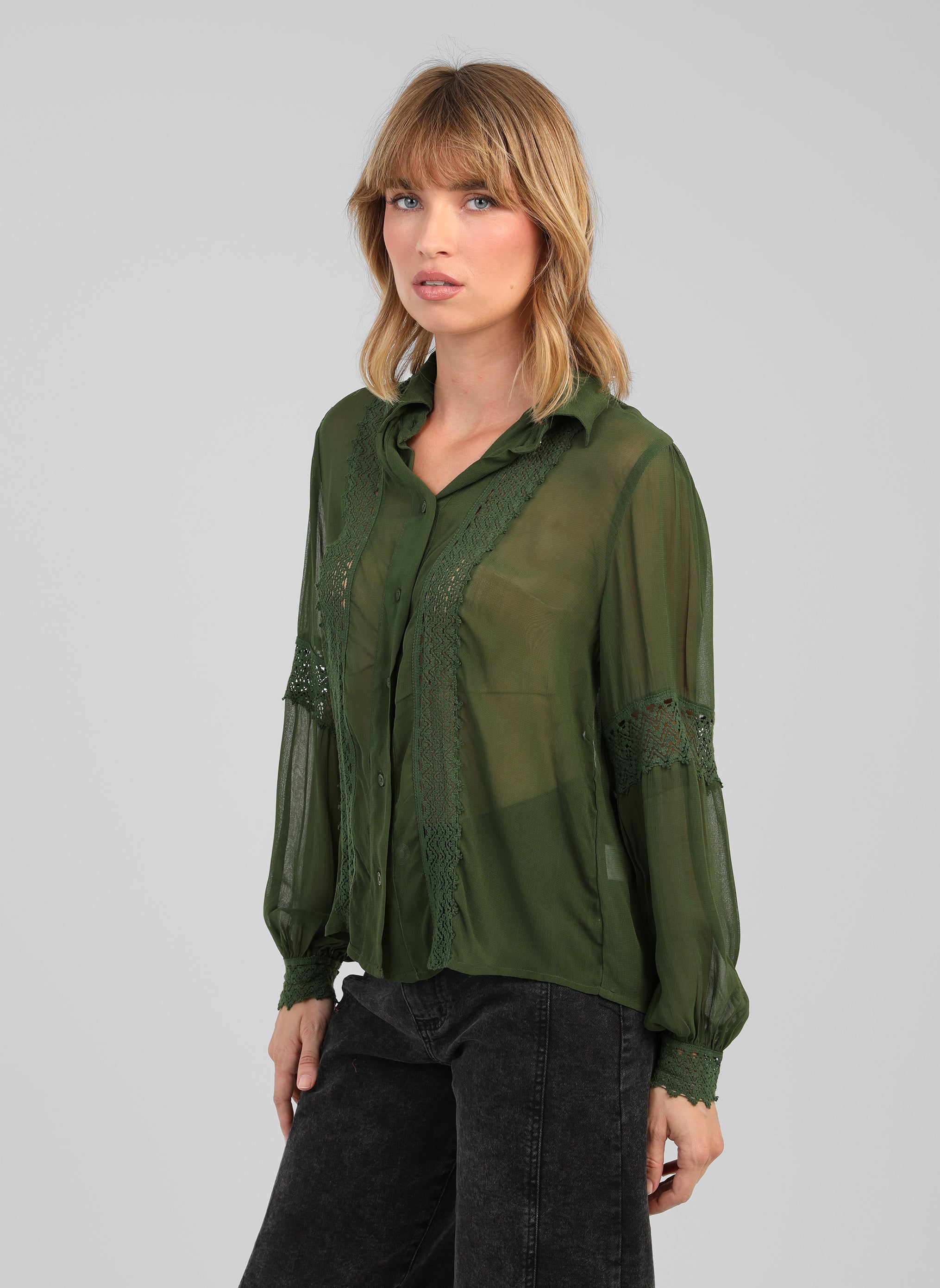 CHEMISE SIDONY vert