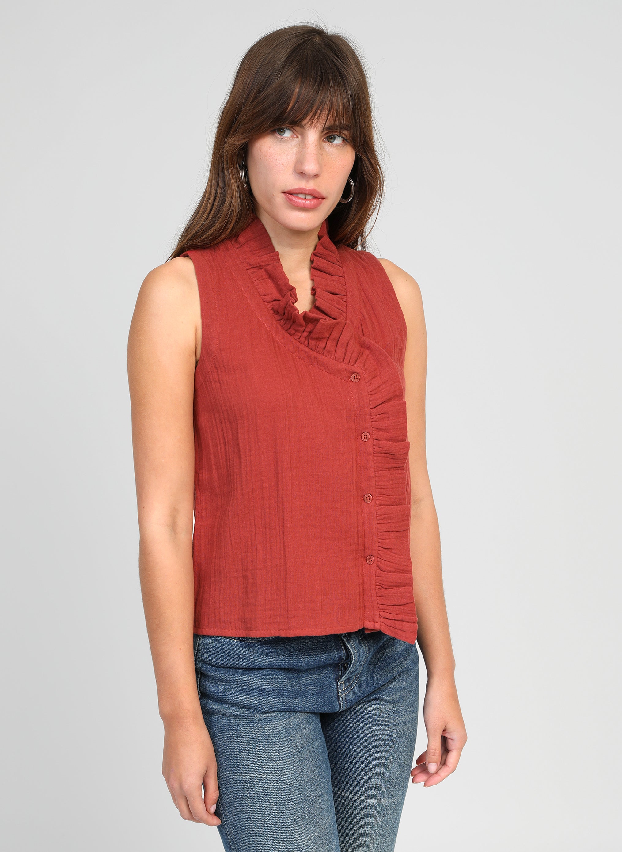 CHEMISE SILOE chocolat