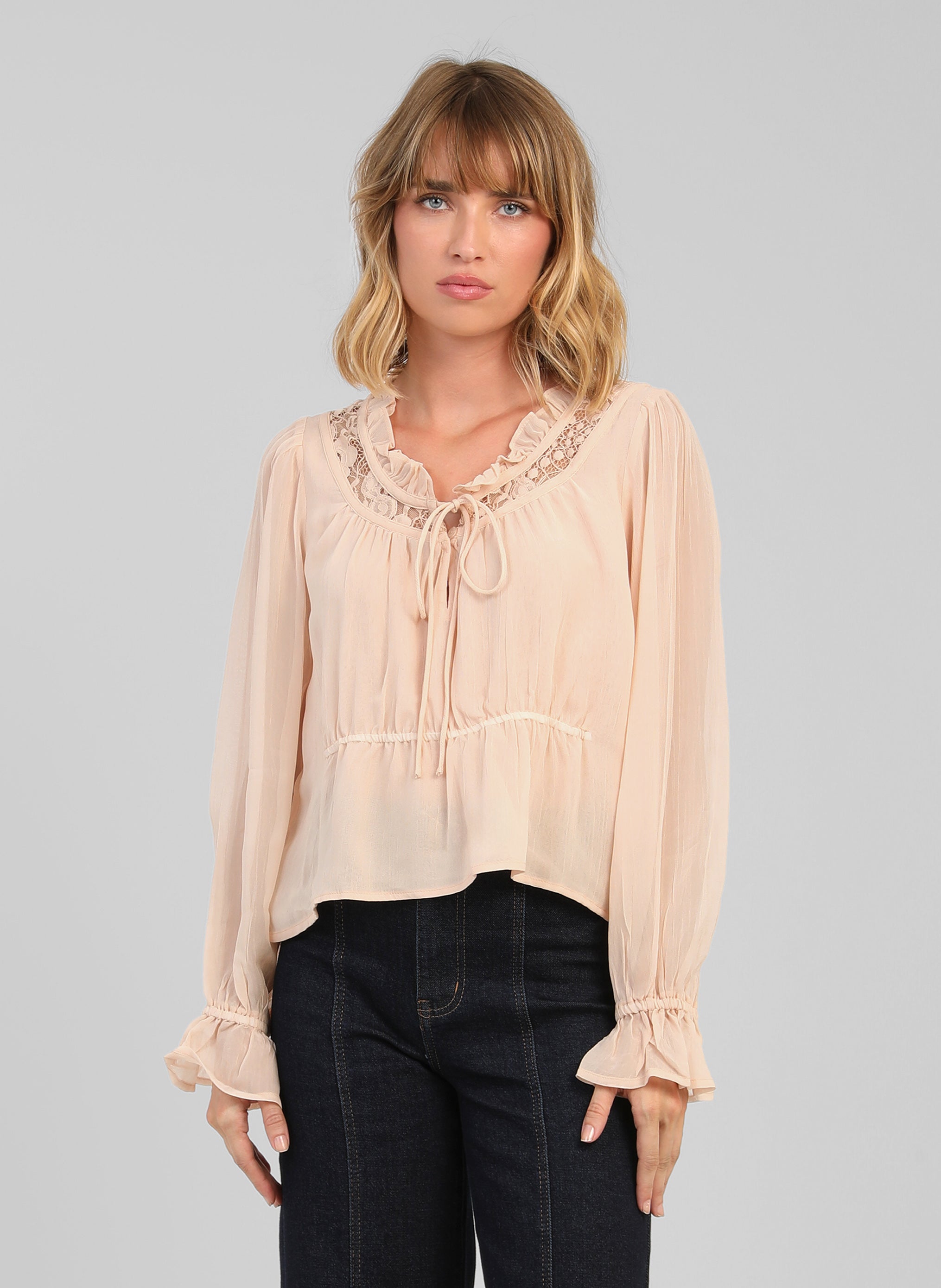 SIONA Blouse in Nude