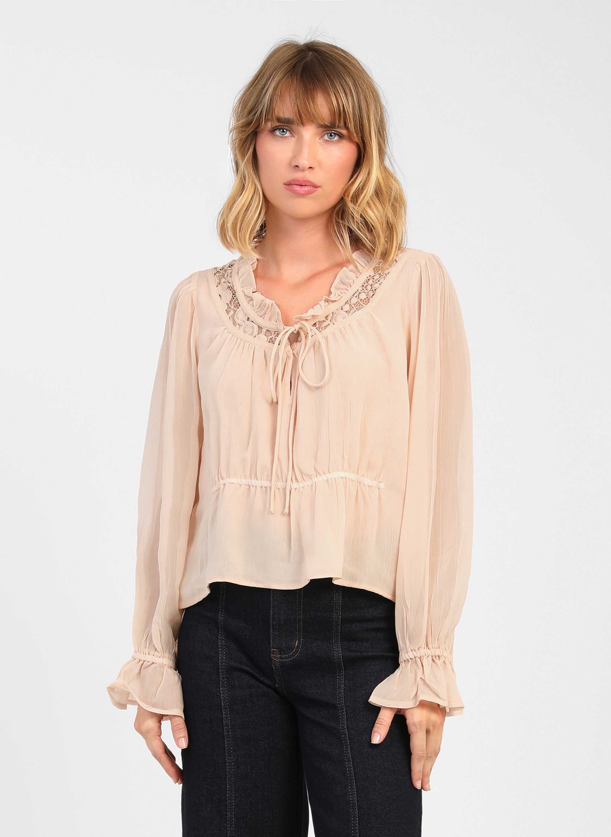 SIONA Blouse in Nude