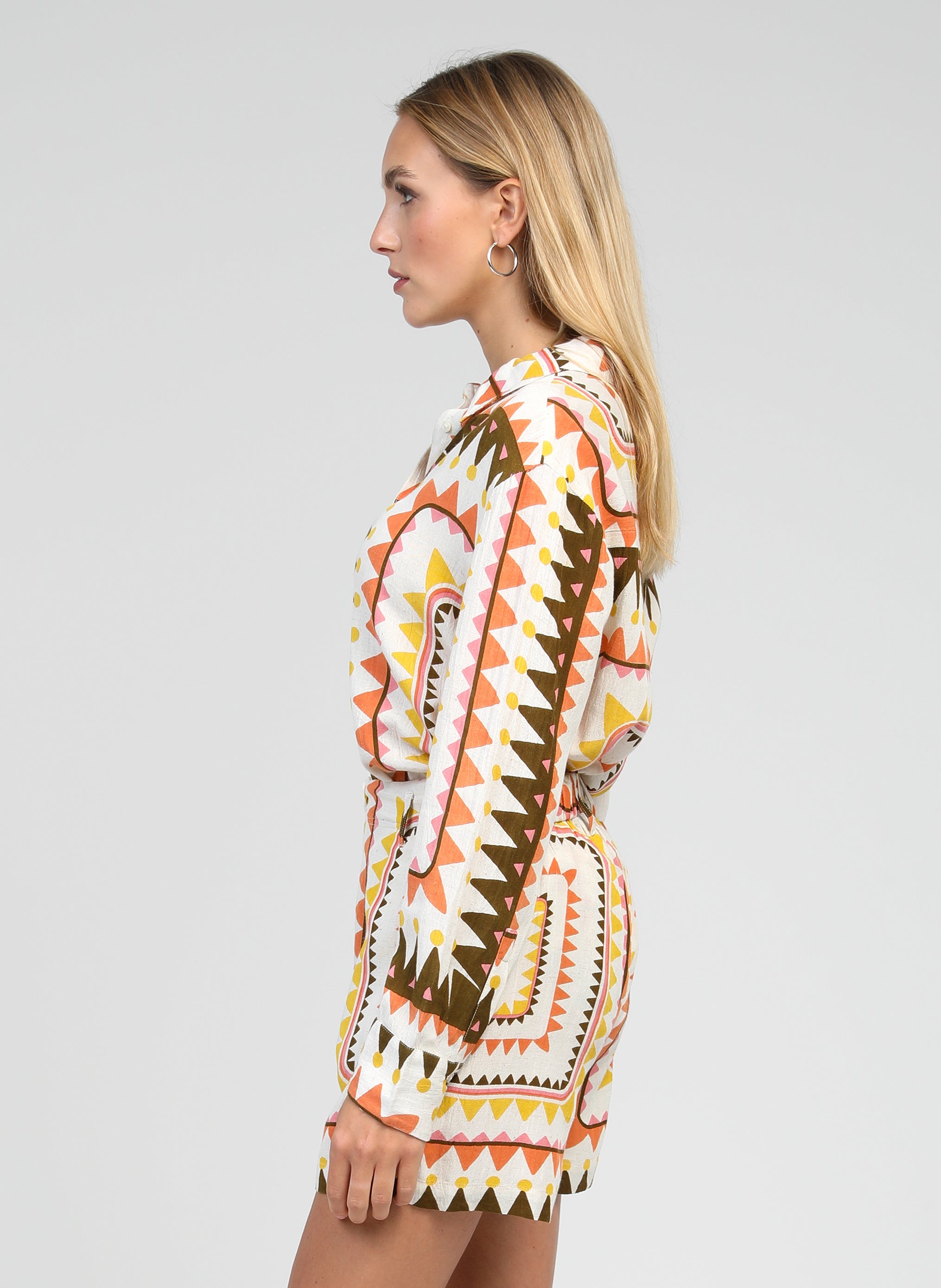 CHEMISE SIVILANE picoty olive