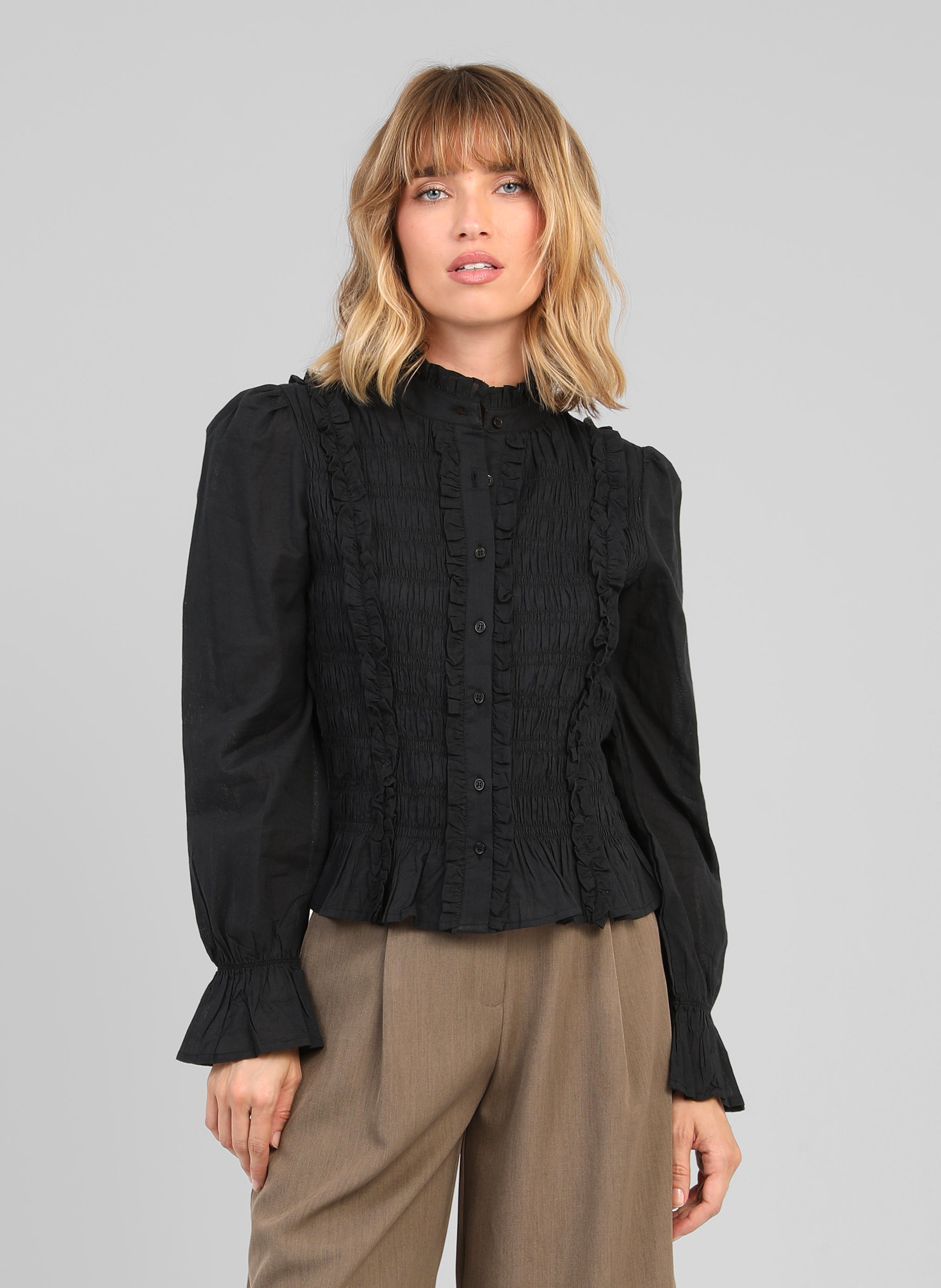 SLOANY BLOUSE, ecru