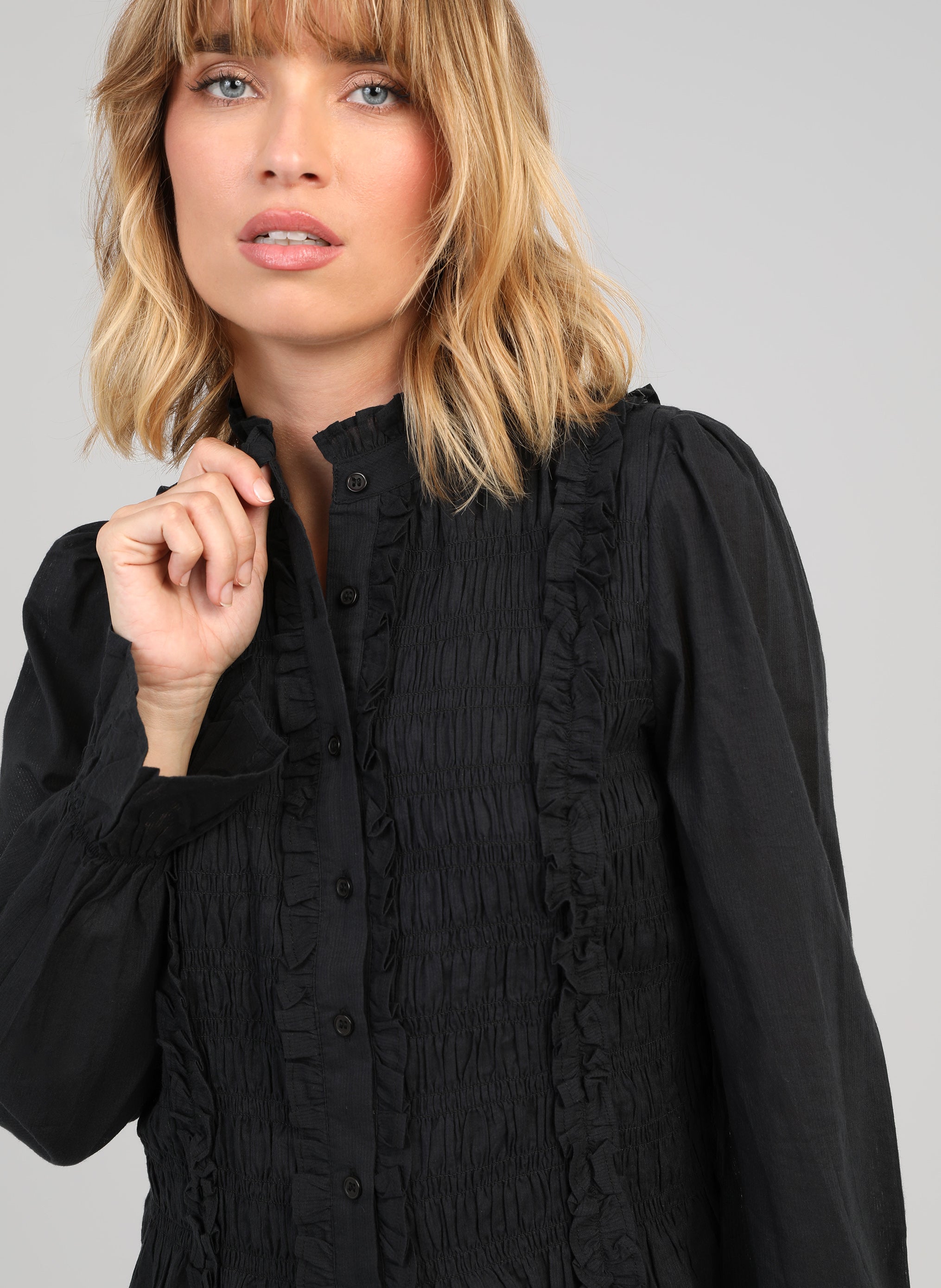 SLOANY BLOUSE, ecru