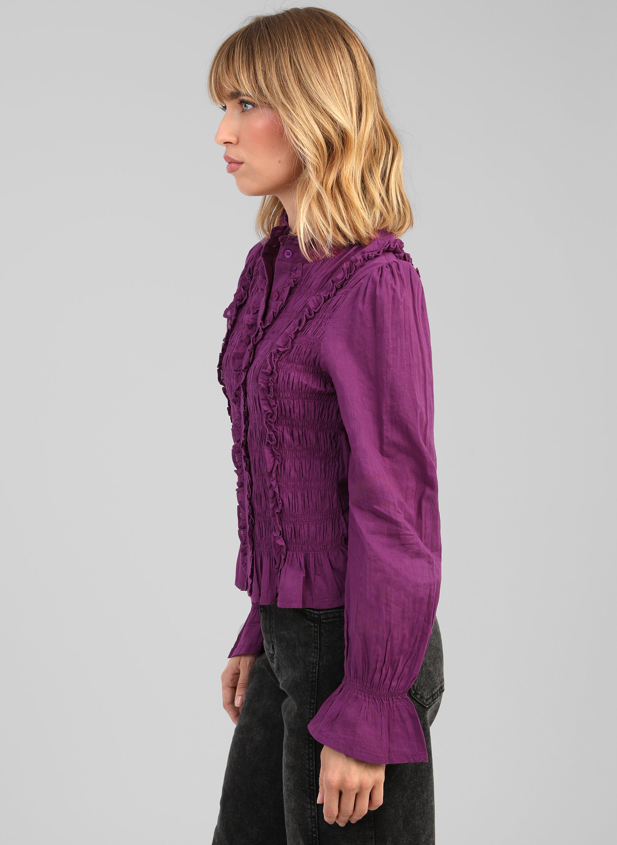 BLOUSE SLOANY violine