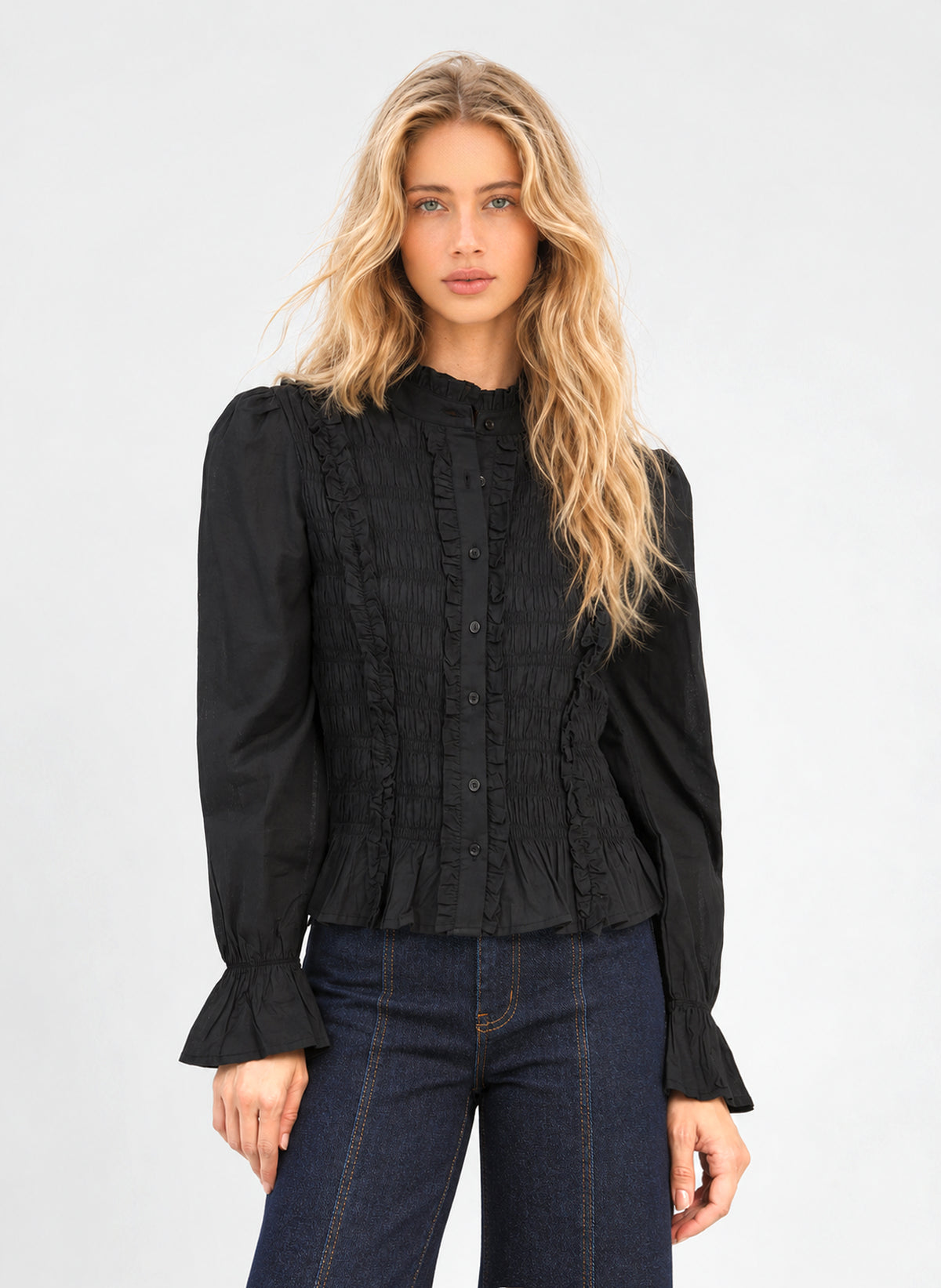 SLOANY Blouse, Black