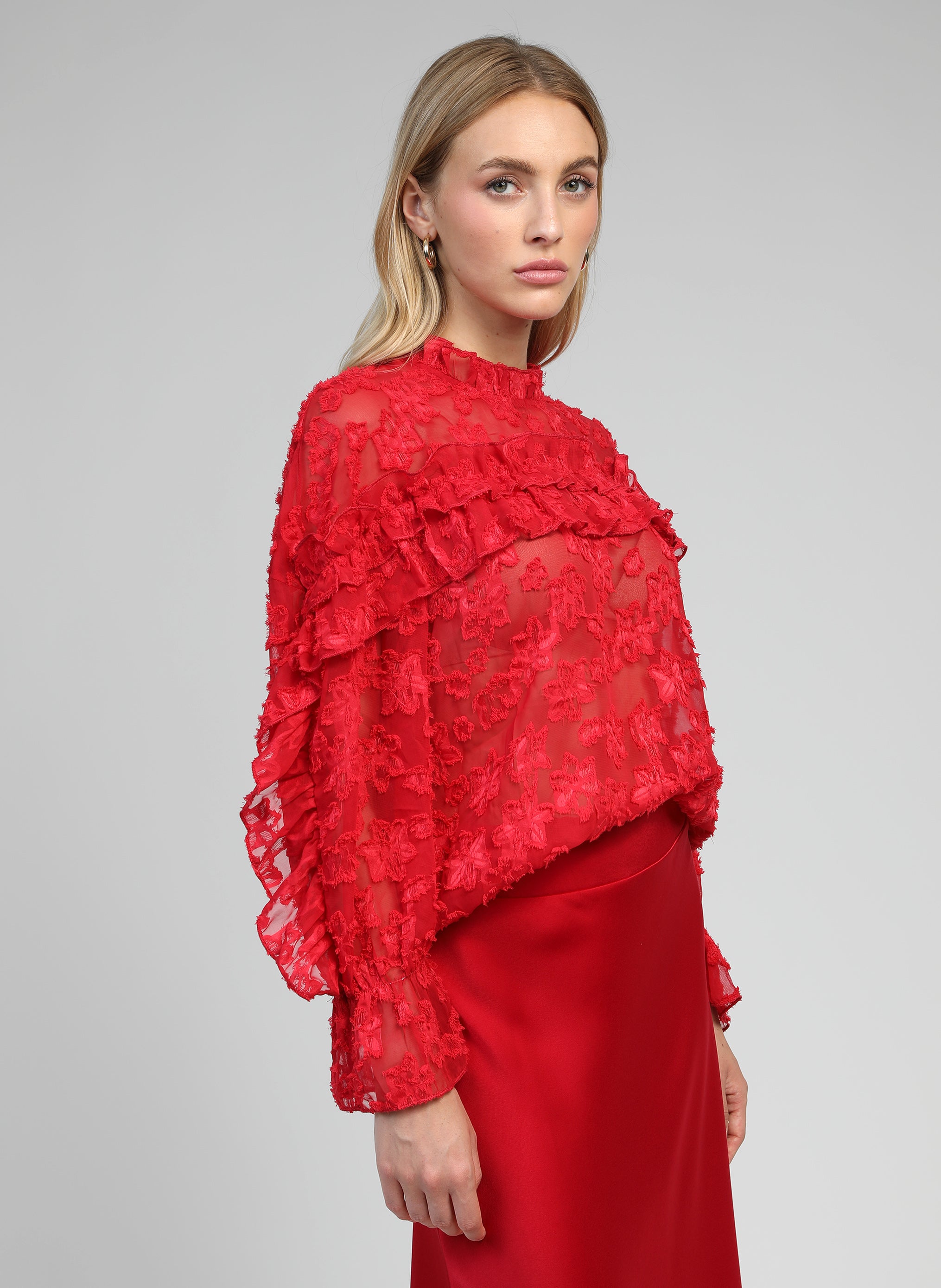 BLOUSE SOELY rouge