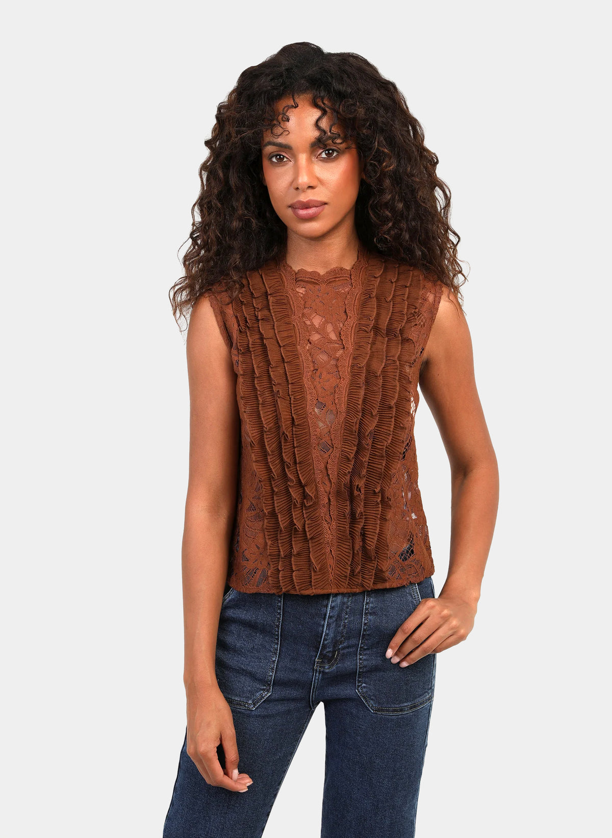 TOP SOLIMA marron