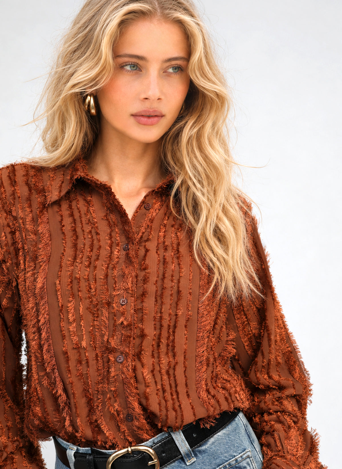 SOPHENA SHIRT, chocolate